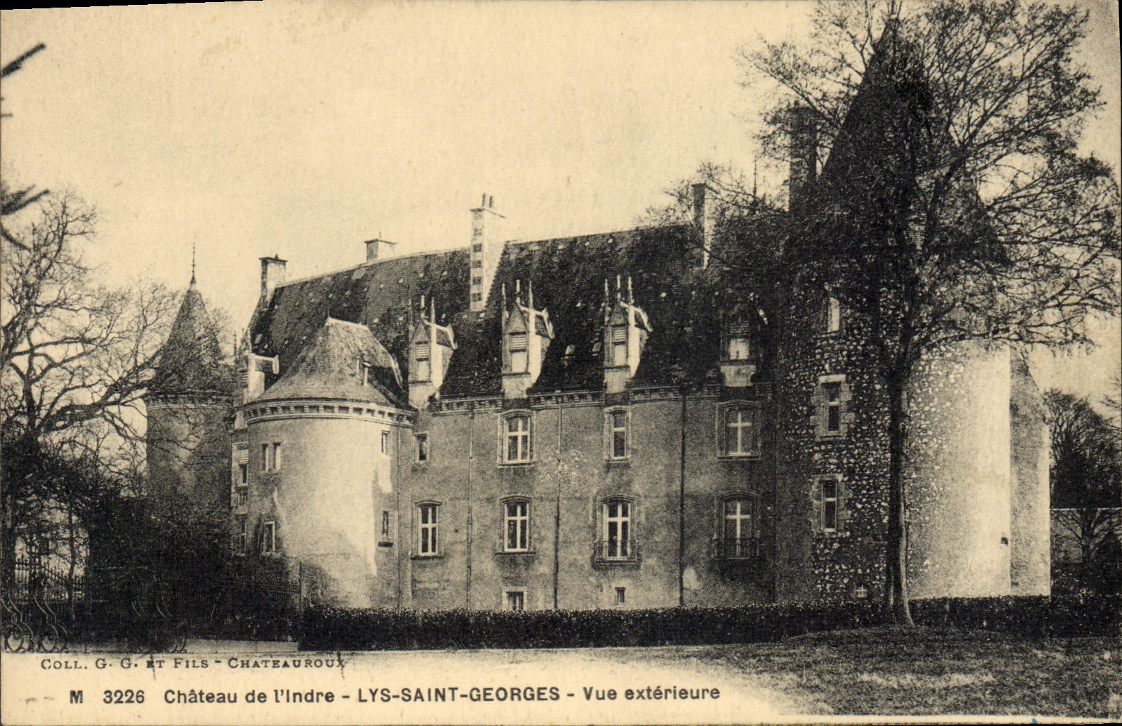 CPA Chateau De I'Indre Lys Saint Georges Vue Axterieure