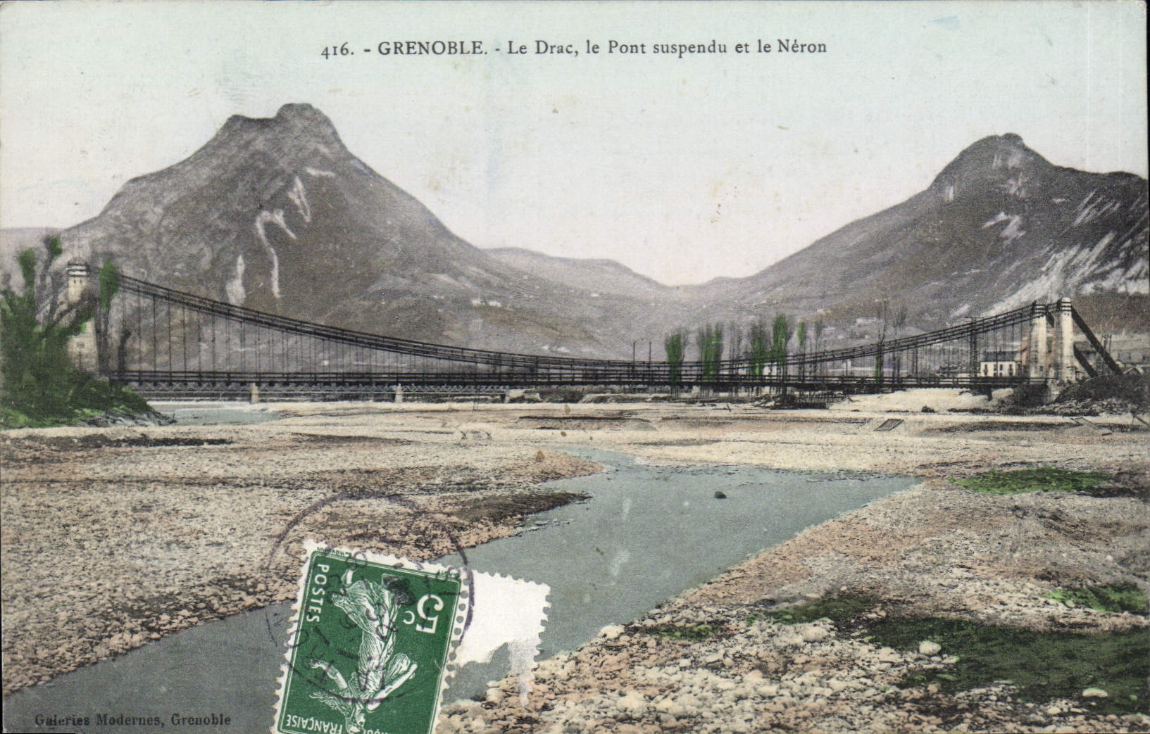 CPA Grenoble Le Drac Le Pont Suspendu Et Le Neron