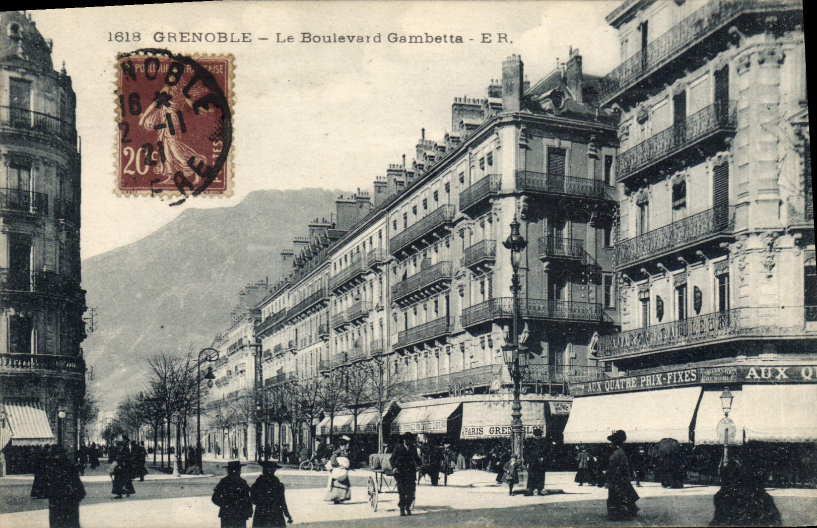 CPA Grenoble Le Boulevard Gambetta