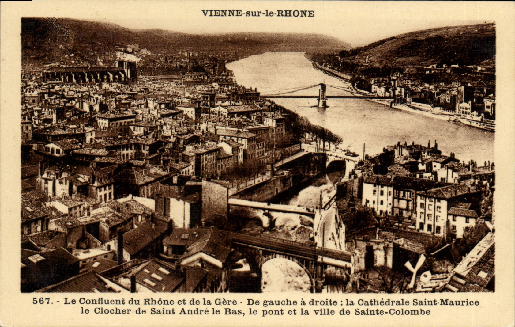 CPA Vienne Sur Le Rhone Le Confluent