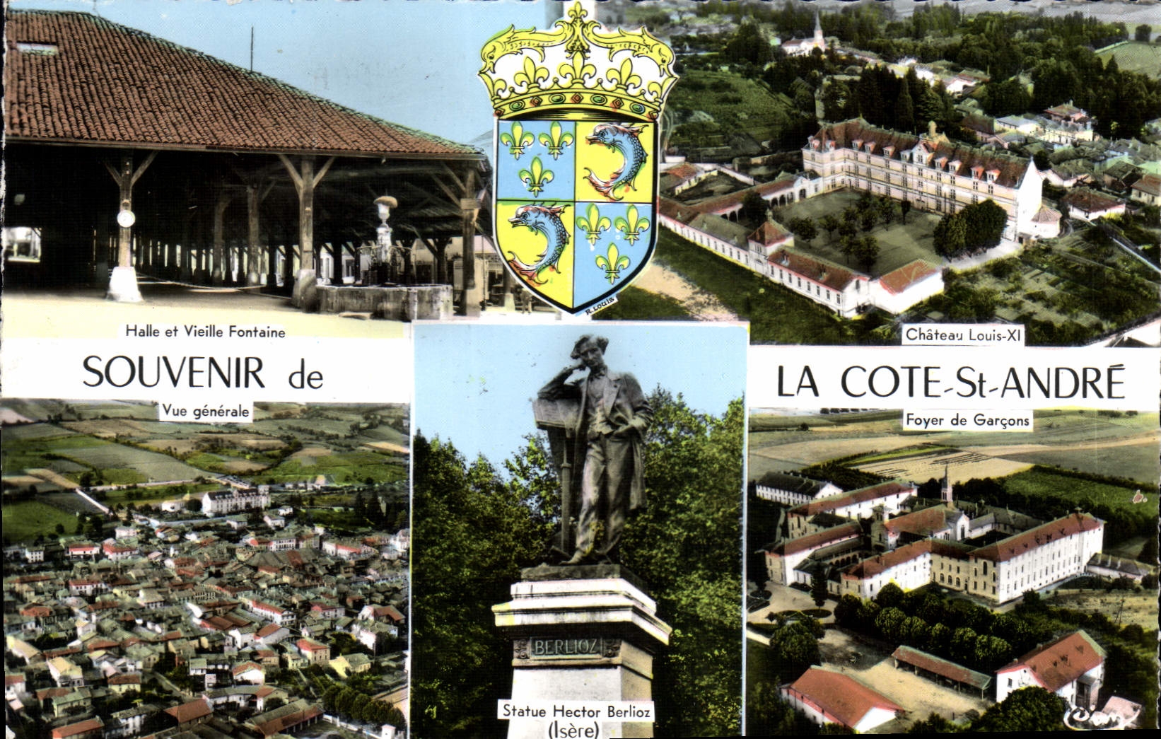 CPA Souvenir De La Cote St Andre