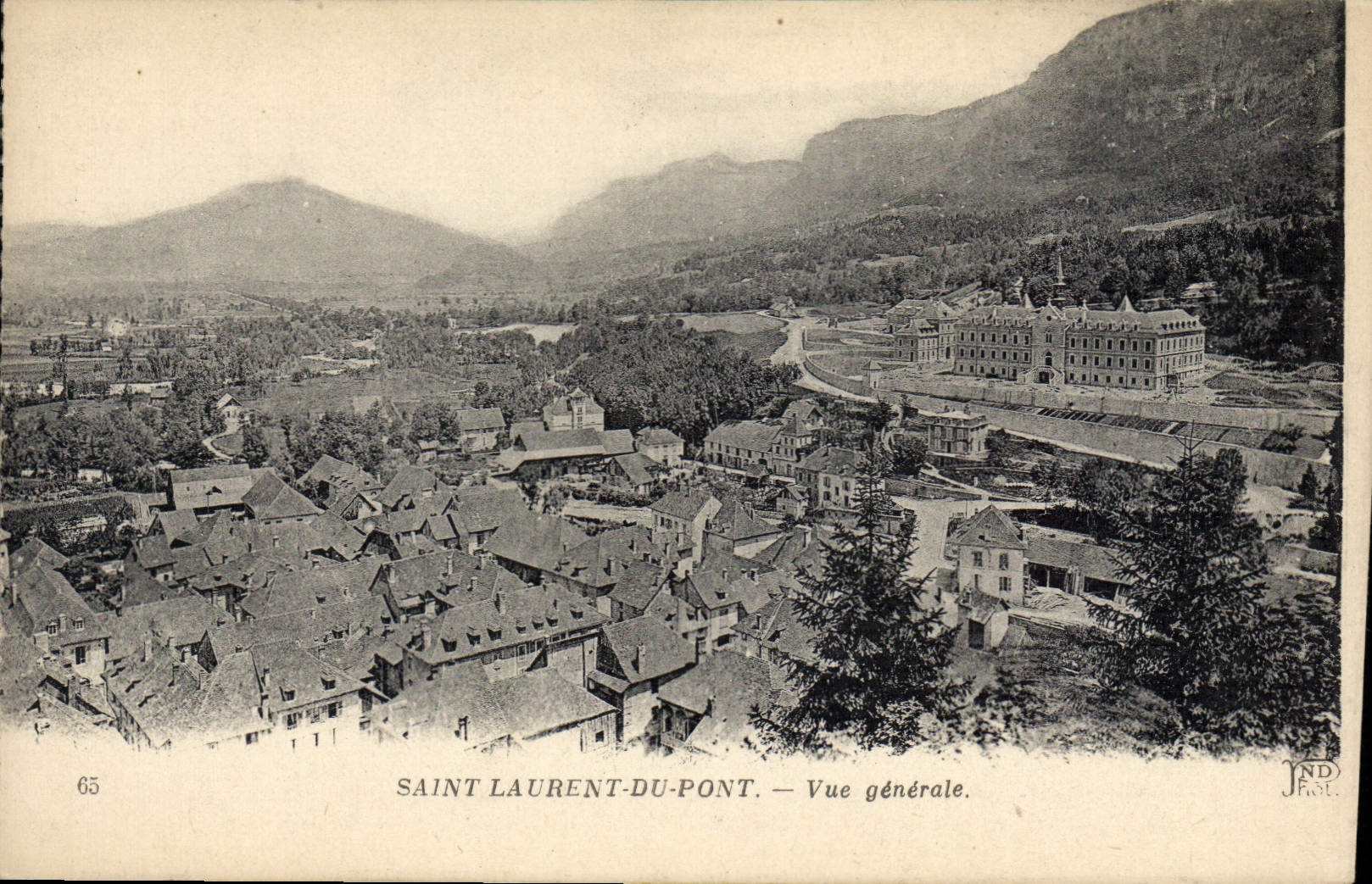 CPA Saint Laurent Du Pont Vue Generale