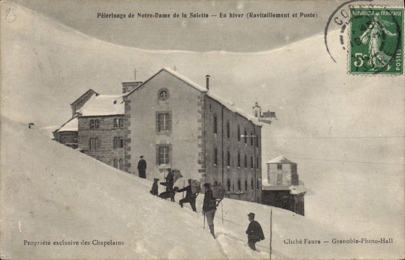 CPA Pelerinage De Notre Dame De La Salette En Hiver poste