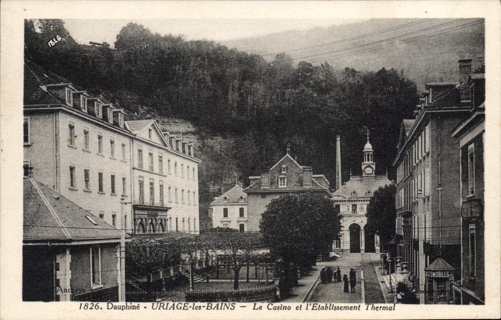 CPA Uriage Les Bains Le Casino Et I'Etablissement Thermal