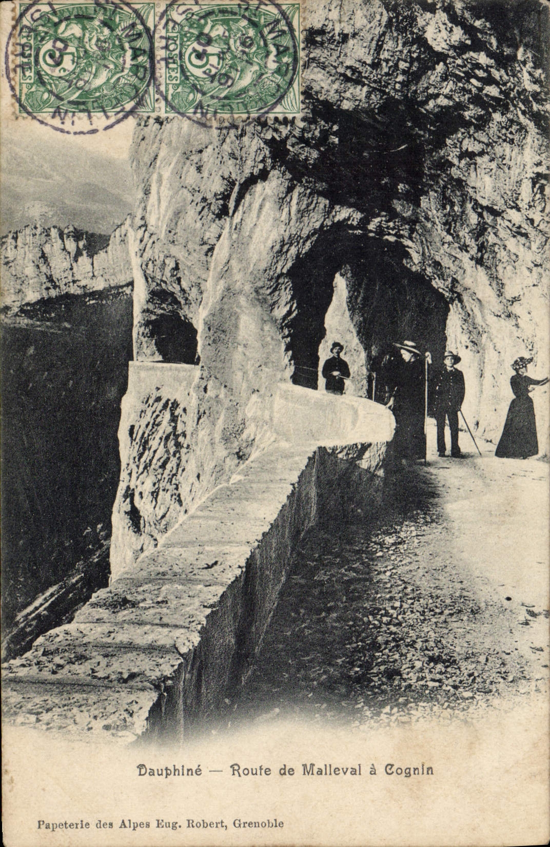 CPA Dauphine Route De Malleval A Cognin
