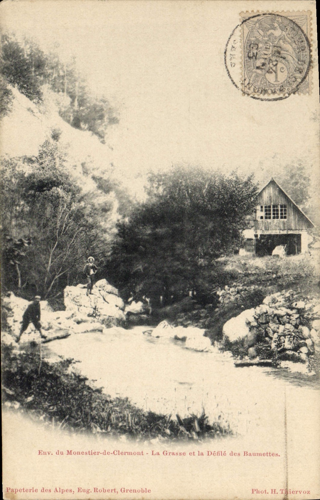 CPA Monestier De Clermont La Grasse Et Le défilé Des Baumettes