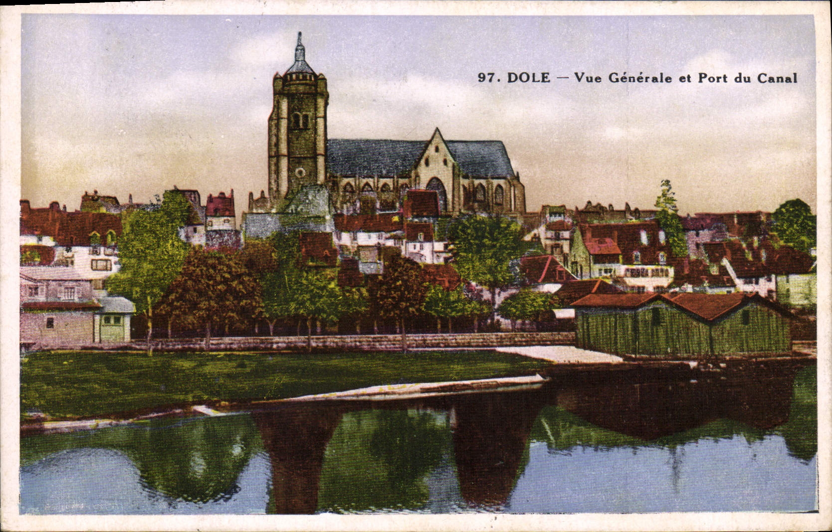 CPA Dole Vue Générale Et Port Du Canal