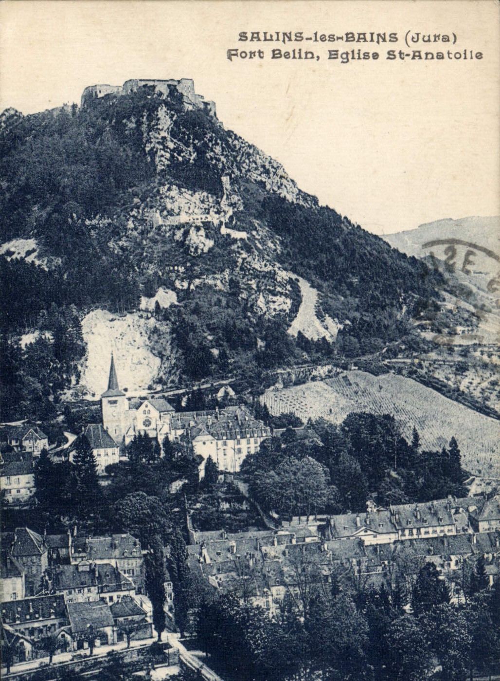 CPA Salins Les Bains Fort Belin Eglise St Anatoile