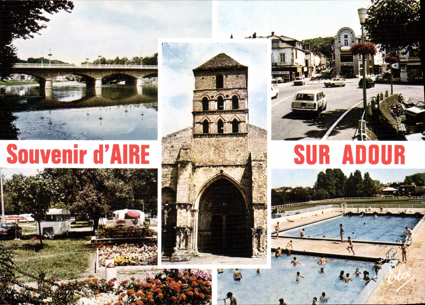 CPSM Aire Sur Adour vues diverses