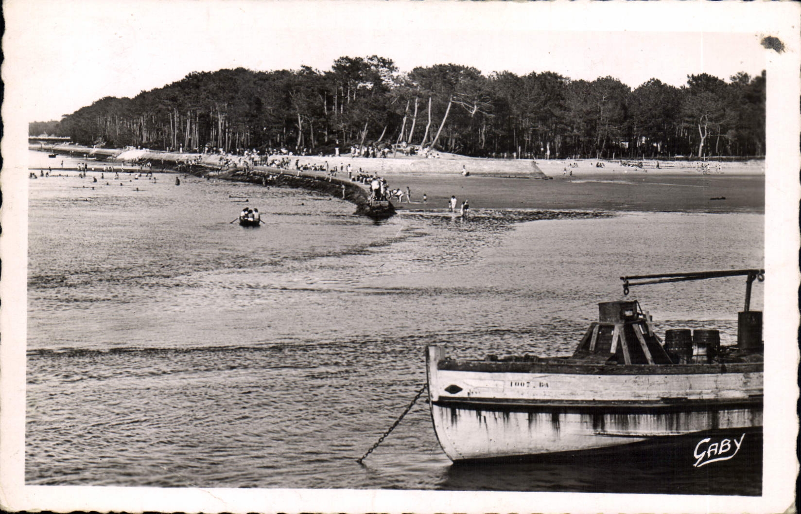 CPA Capbreton La Plage Du Bouret Et Le Canal D'Hossegor