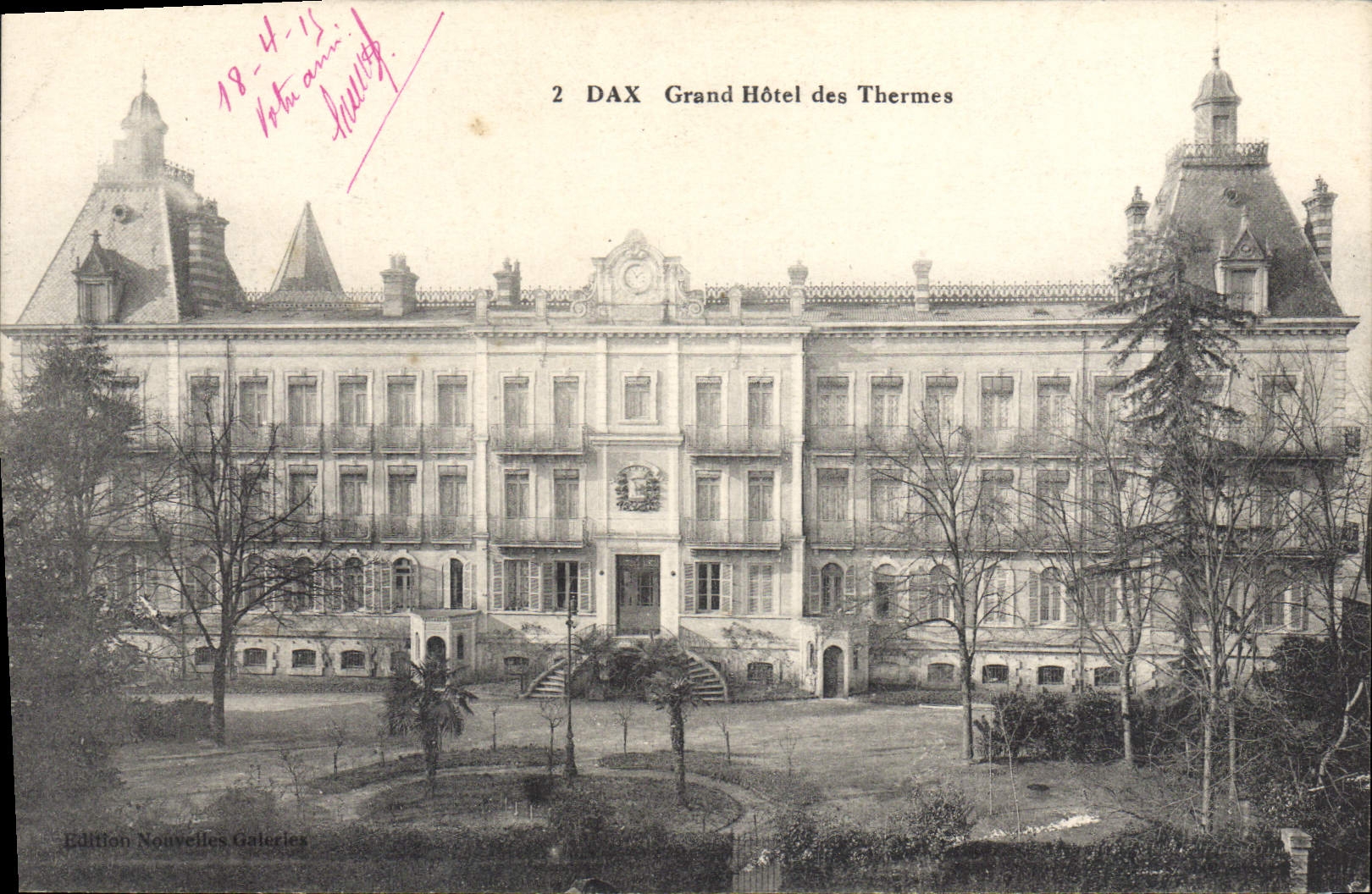 CPA Dax Grand Hotel Des Thermes