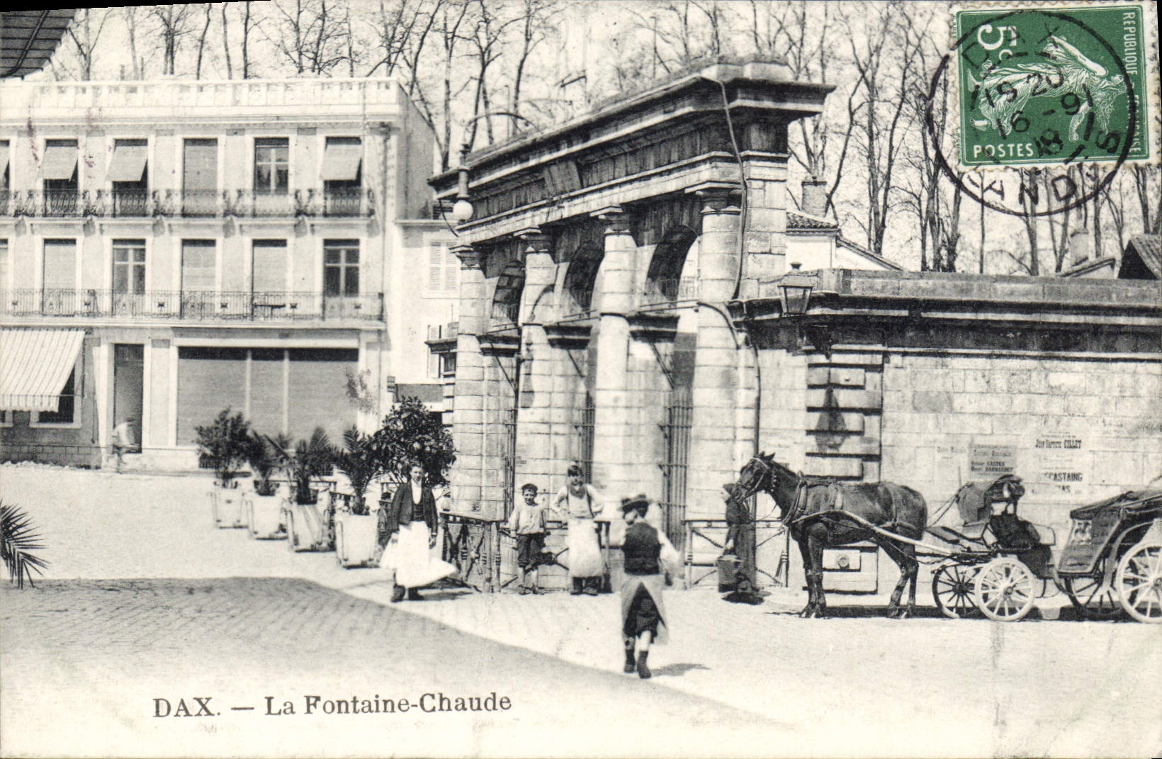 CPA Dax La Fontaine Chaude