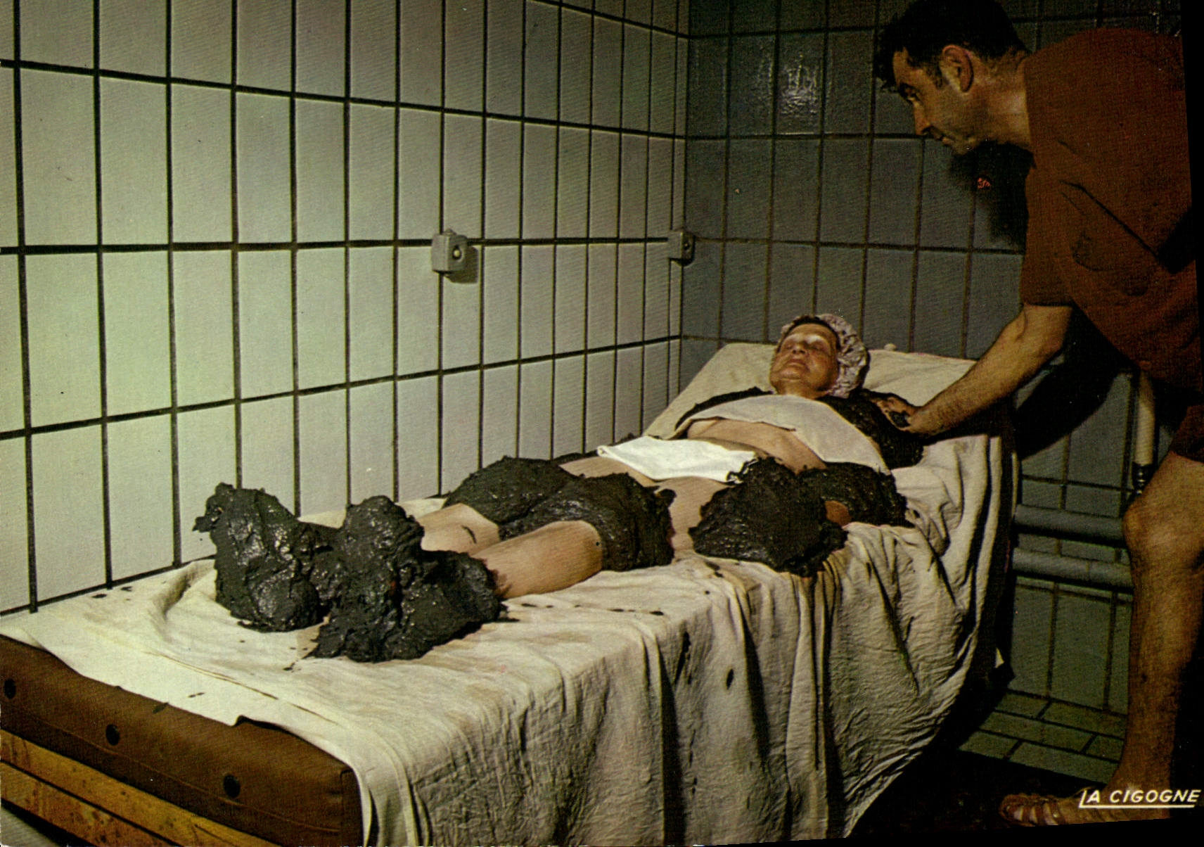 CPSM Dax Les Thermes Application De Boue