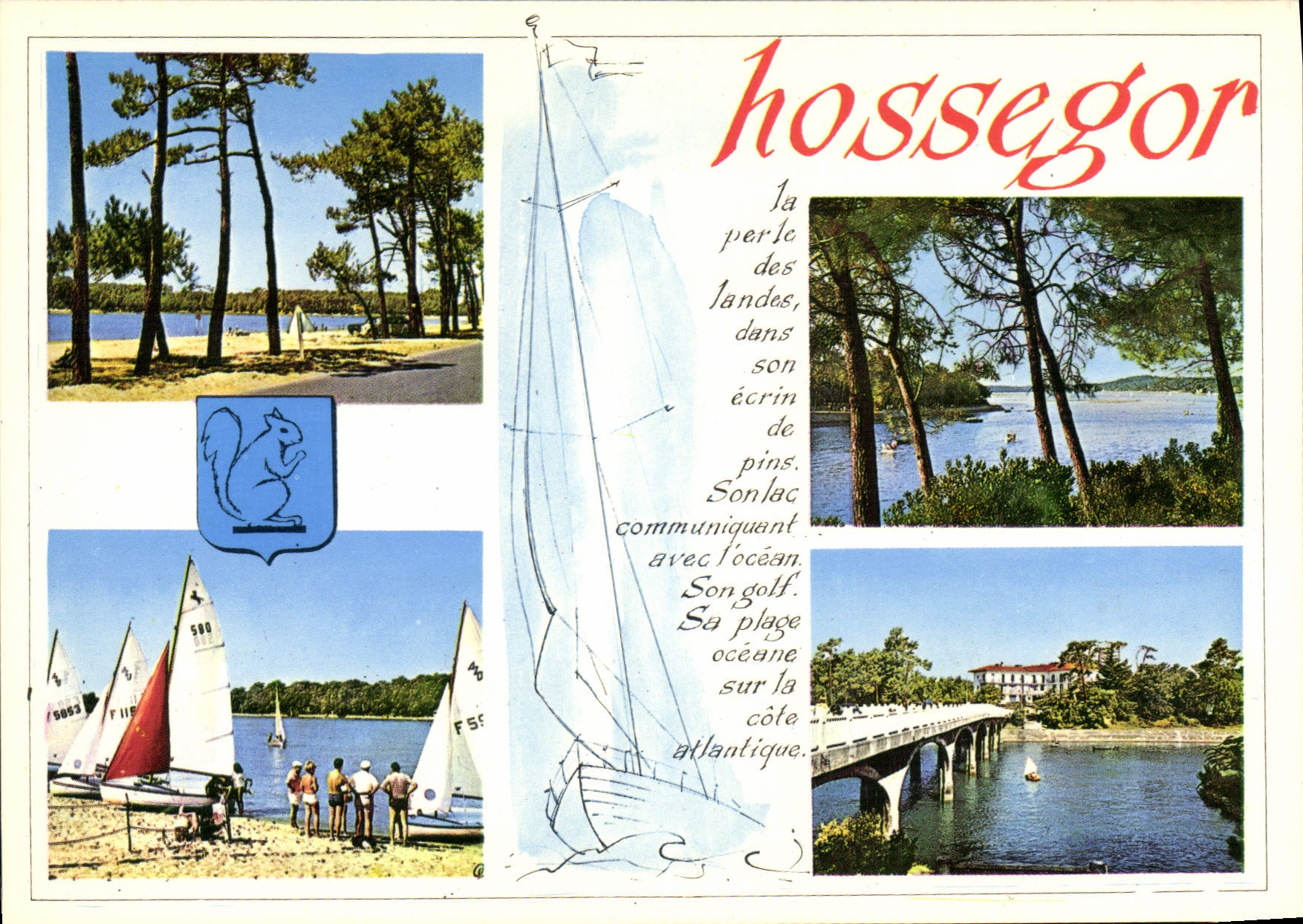 CPSM Hossegor Le Lac Les Voiliers le Canal