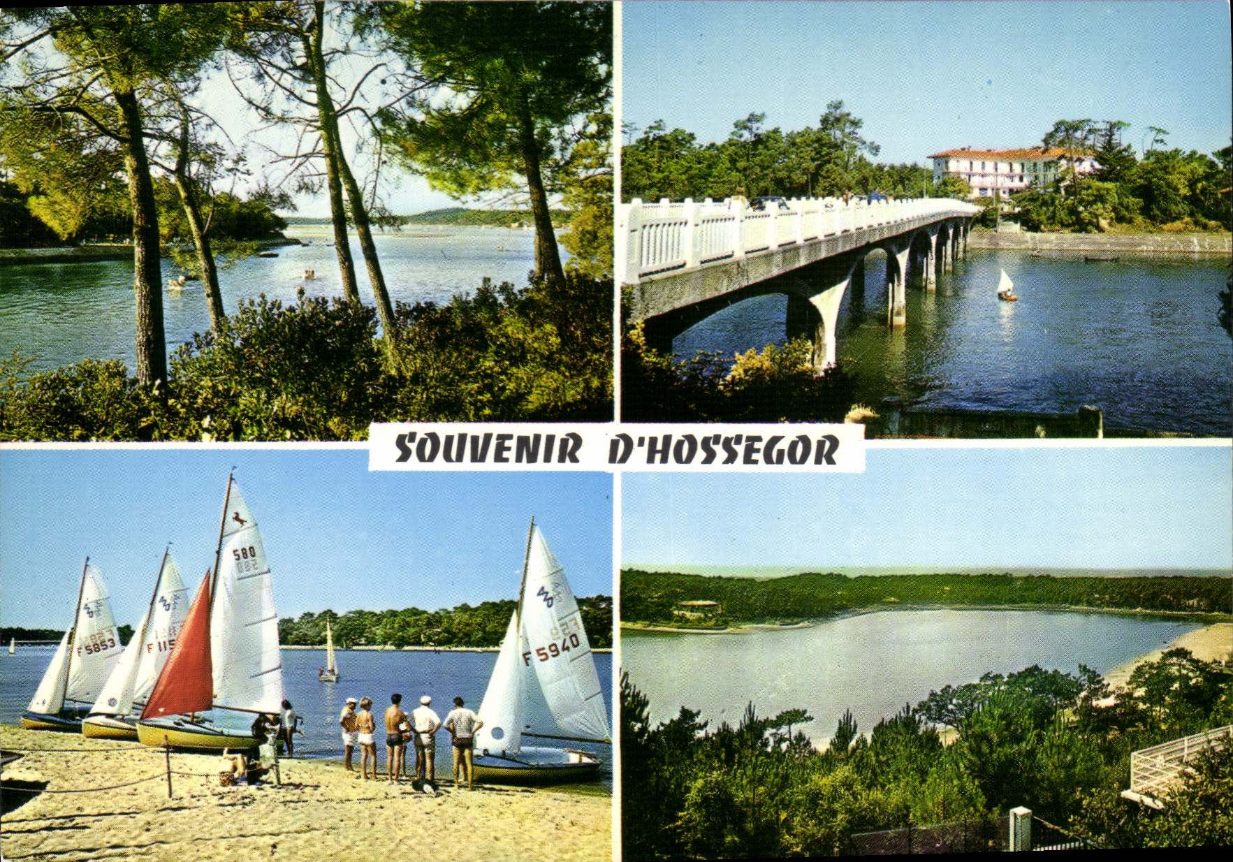 CPSM Hossegor Le Lac le Canal club de voile