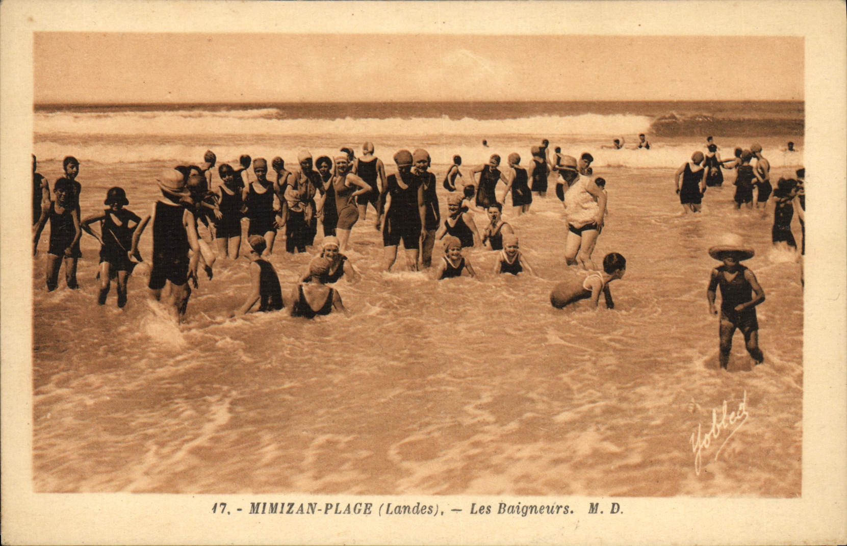 CPA Mimizan Plage Les Baigneurs