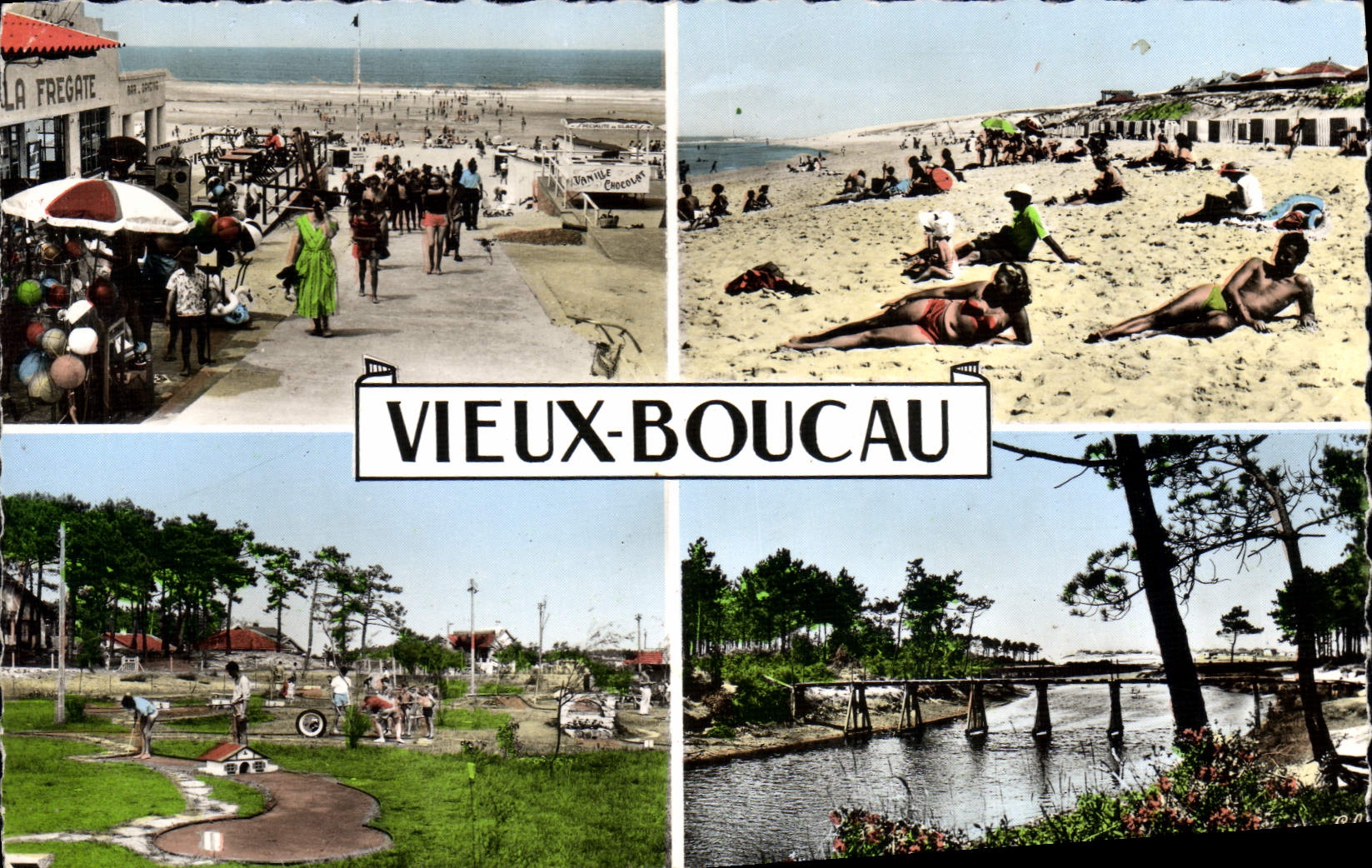 CPA Vieux Boucau golf Descente A La Plage