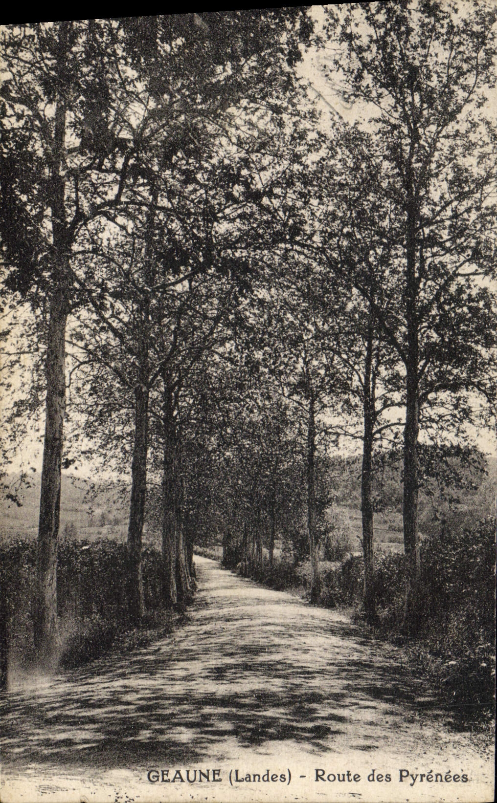 CPA Geaune Route Des Pyrenees