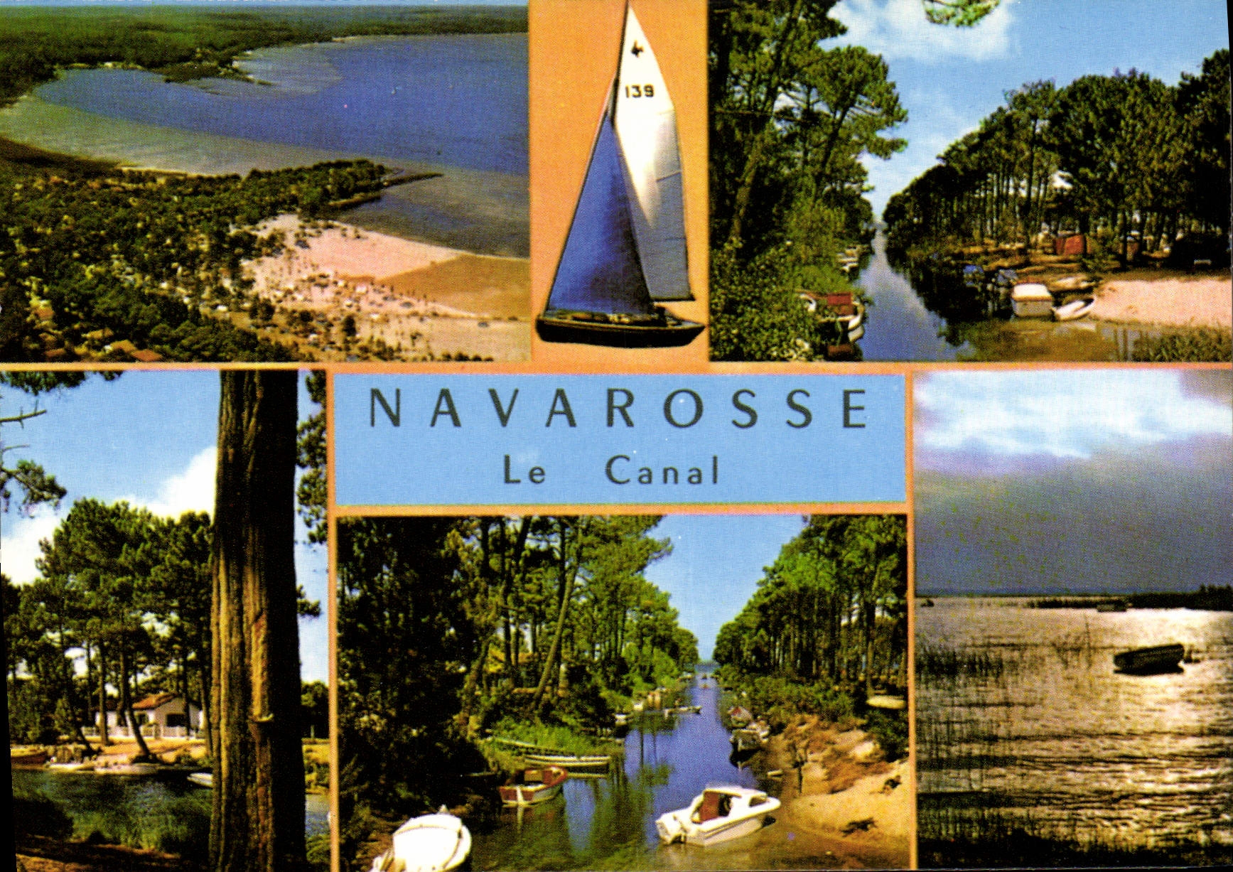 CPSM Biscarrosse Navarosse Les Plages Et Le Canal