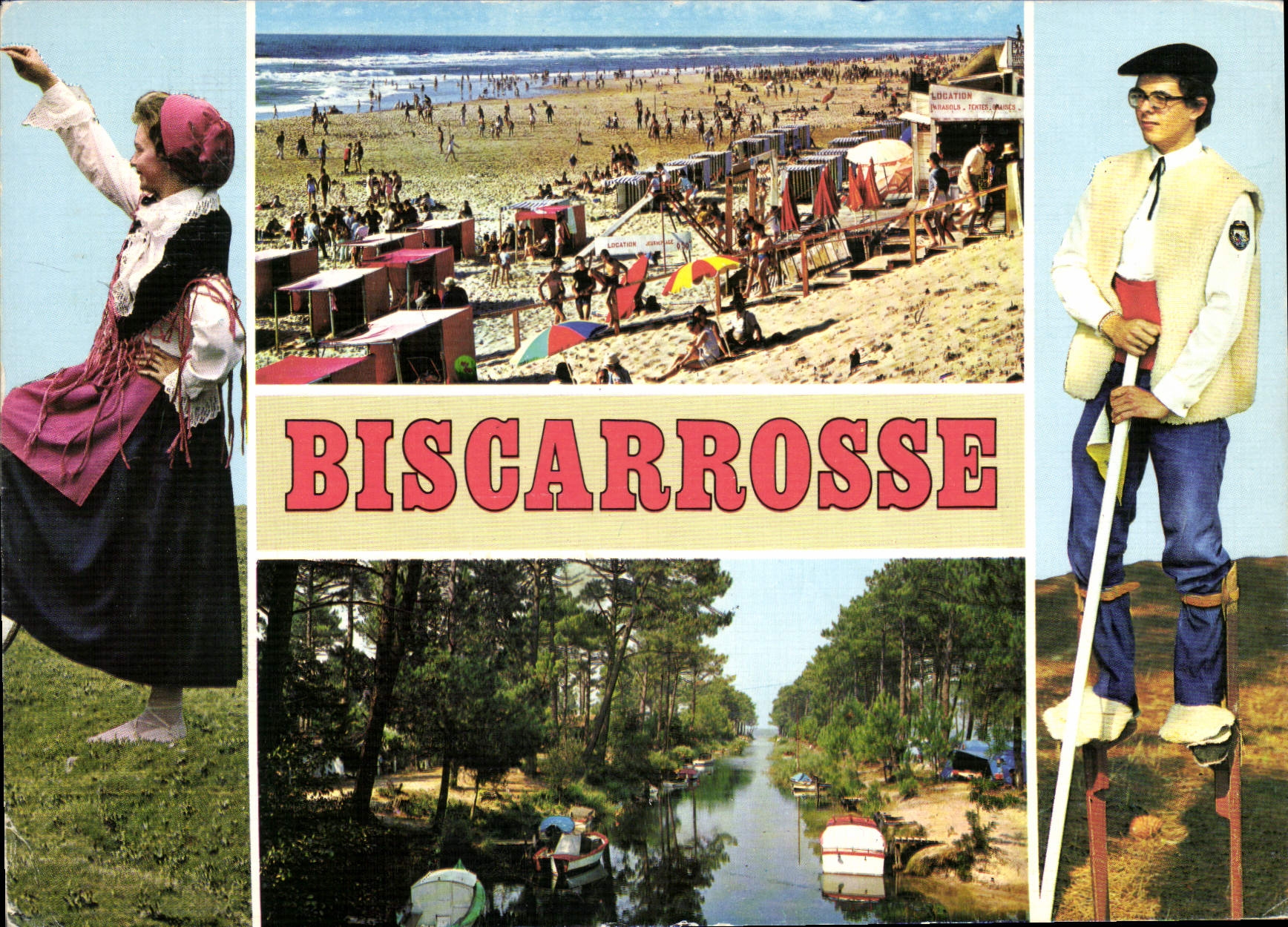 CPSM Biscarrosse La Grande Plage Le Canal De Navarrosse