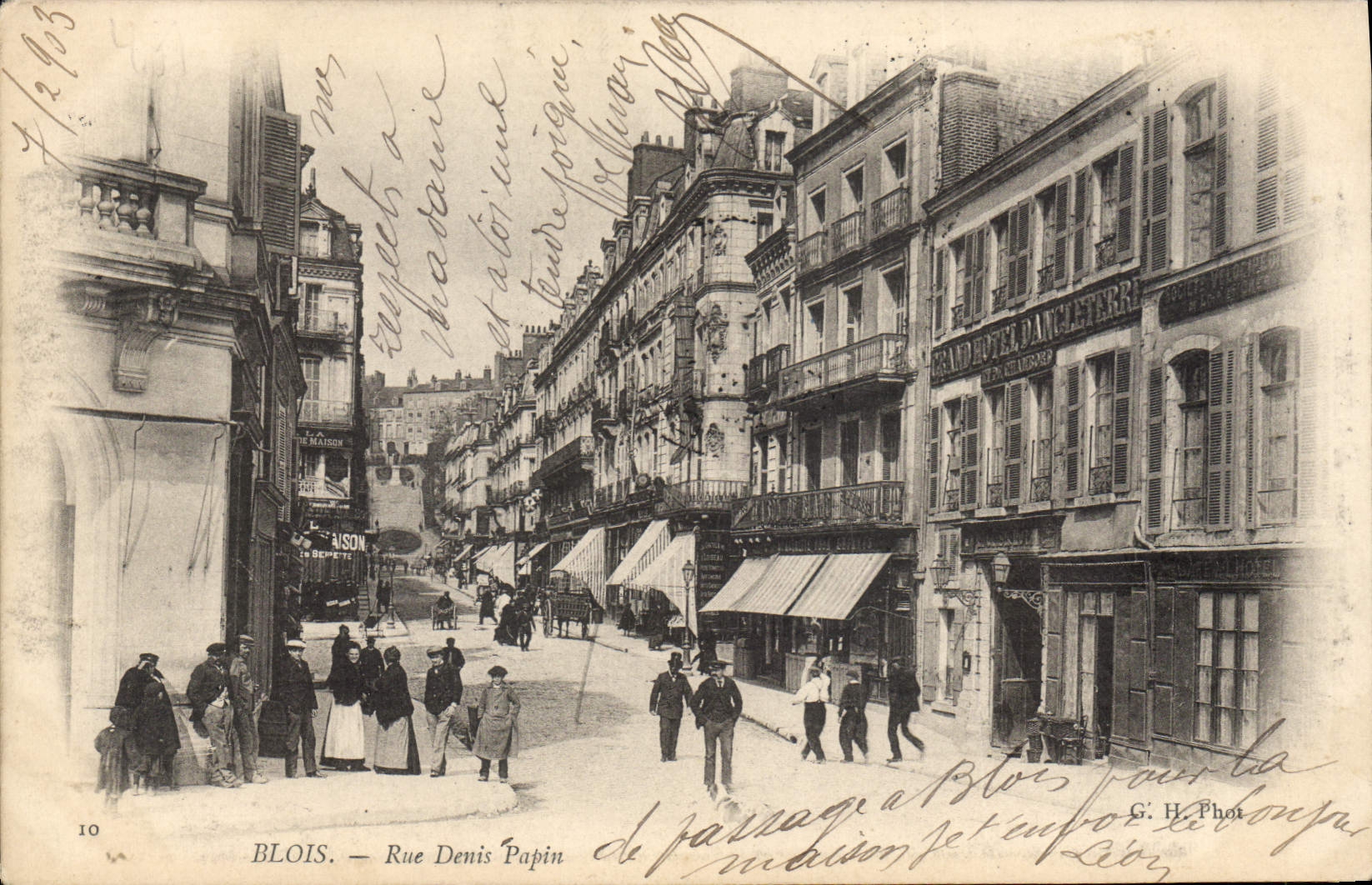 CPA Blois Rue Denis Papin