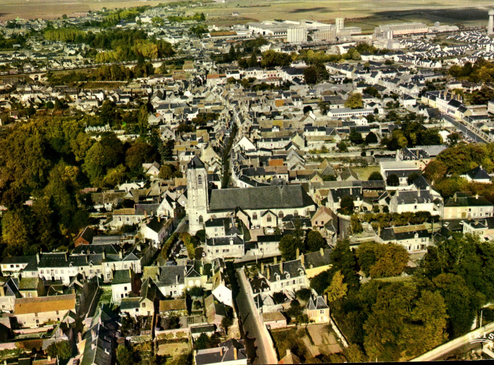CPSM Mer Vue Generale et l'Eglise Saint Hilaire