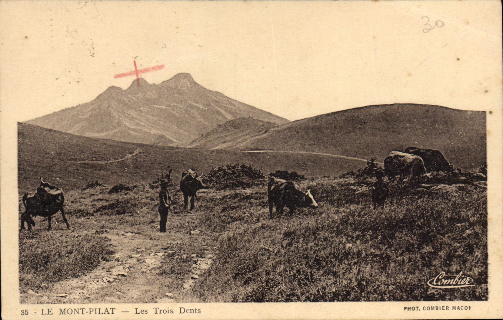 CPA Le Mont Pilat Les trois dents