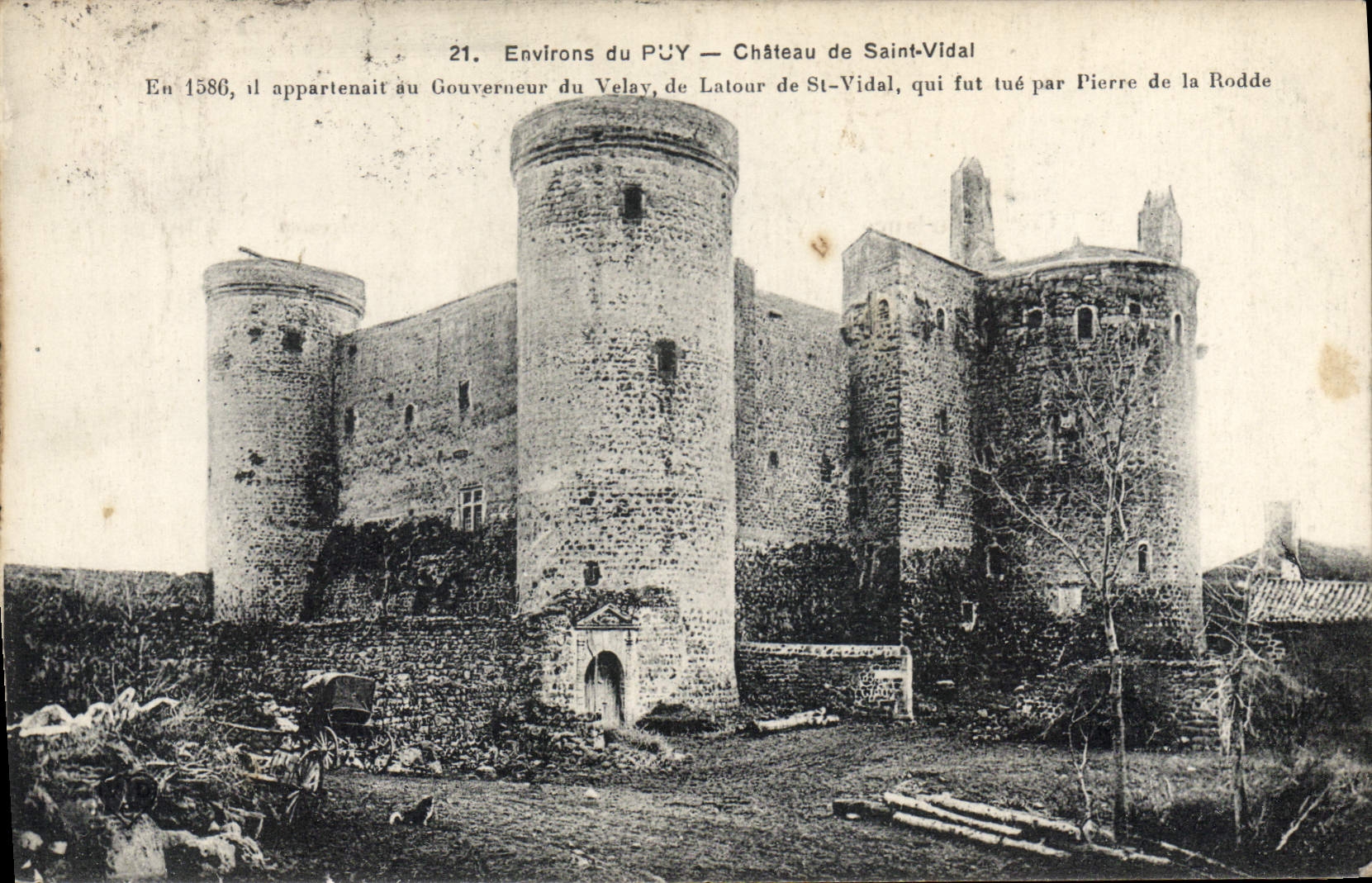 CPA Environs du Puy Chateau de Saint Vidal