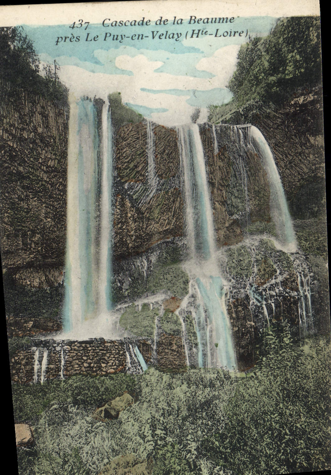 CPA Cascade de la Beaume pres Le Puy en Velay