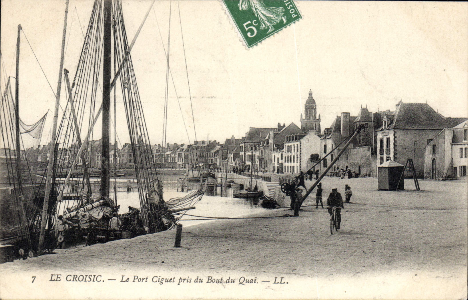 CPA Le Croisic Le Port Ciguet pris du Bout du Quai