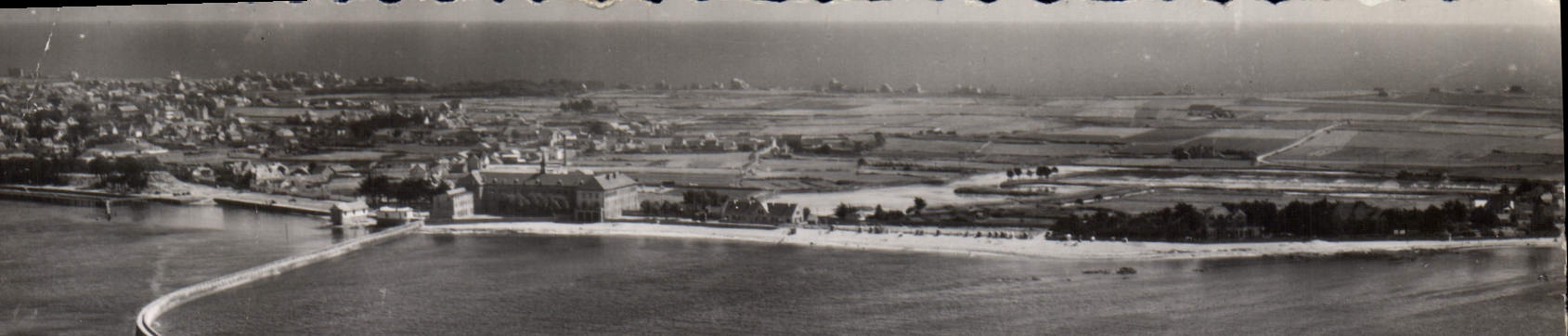 CPSM Le Croisic Vue Aerienne La Jetee