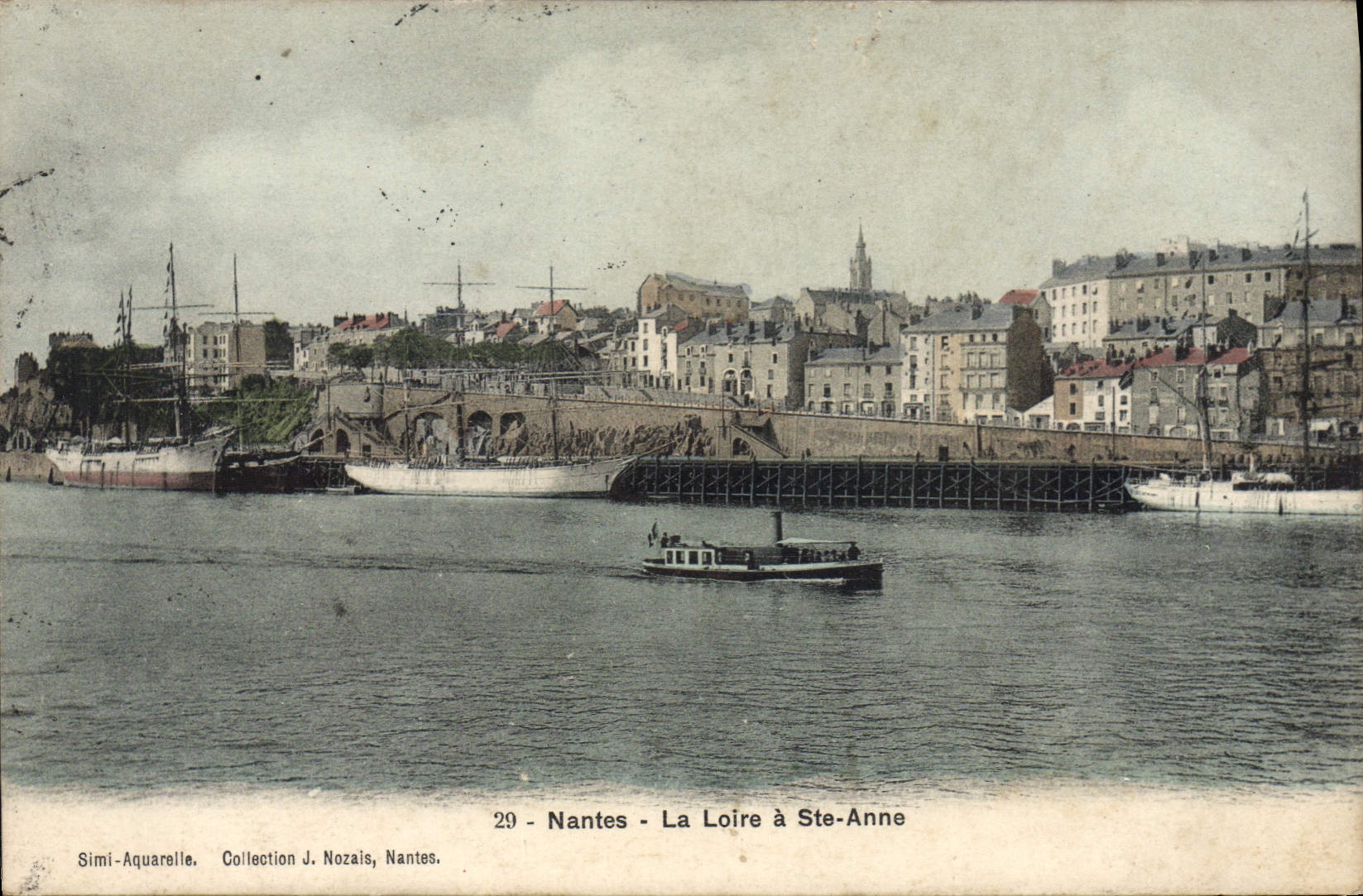 CPA Nantes La Loire a Ste Anne