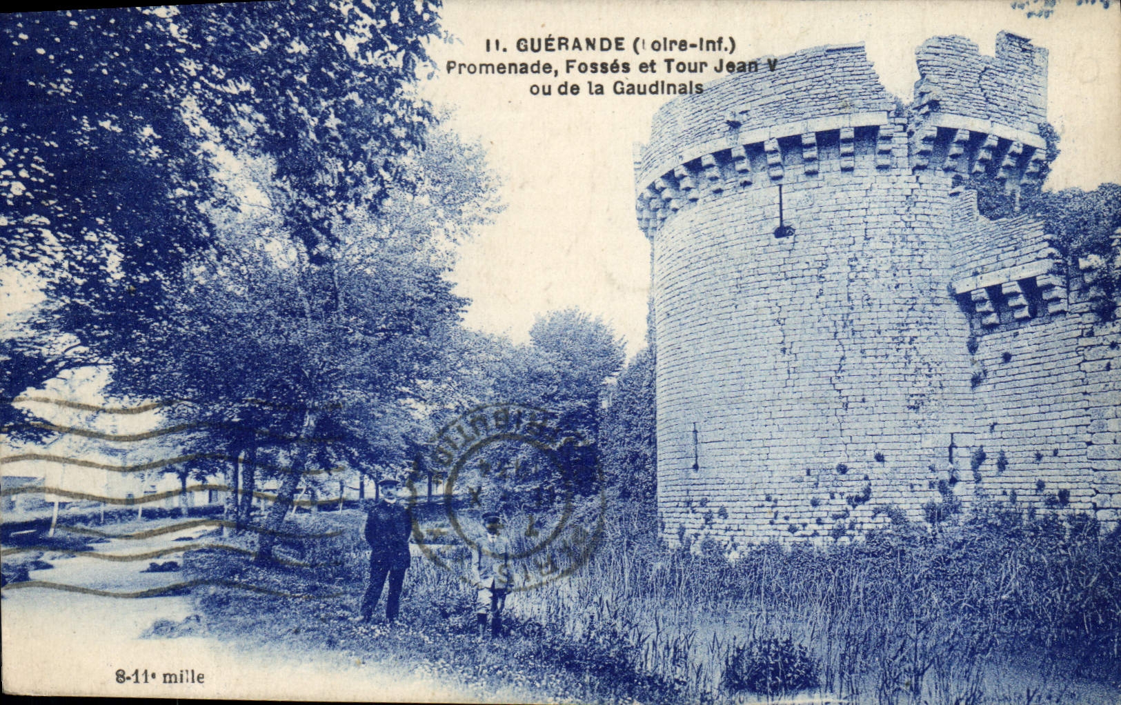 CPA Guerande Promenade Fosses Et Tour Jean V