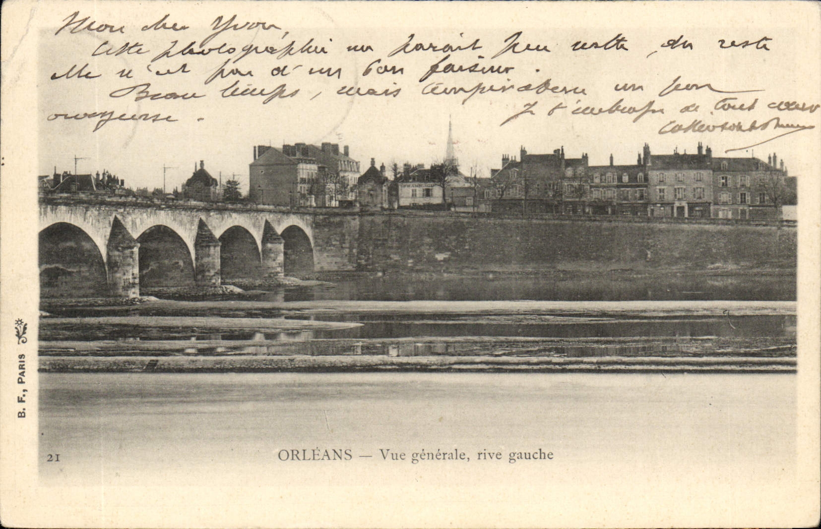 CPA Orleans Vue Generale Rive Gauche