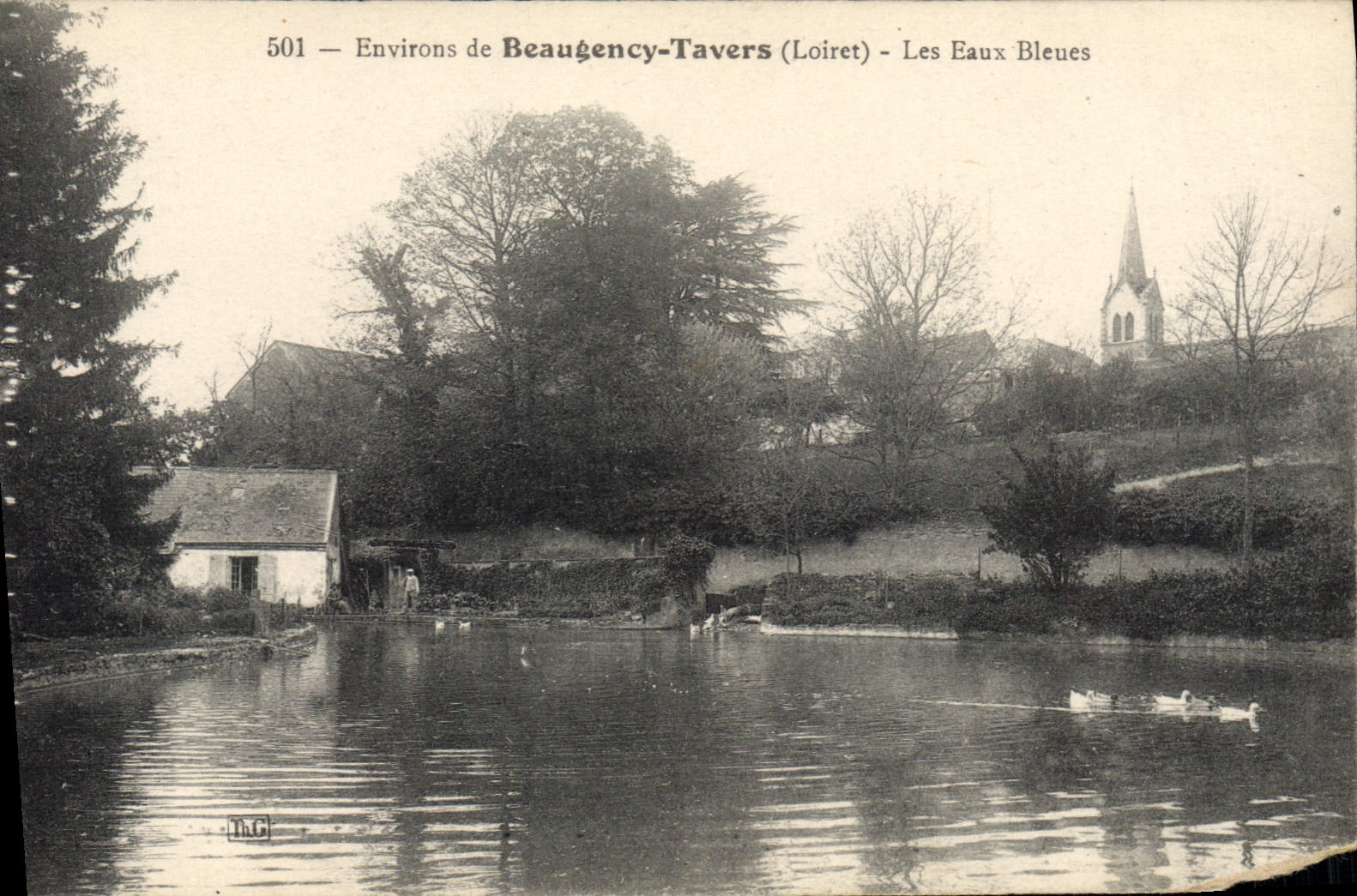 CPA Beaugency Tavers Les Eaux Bleues