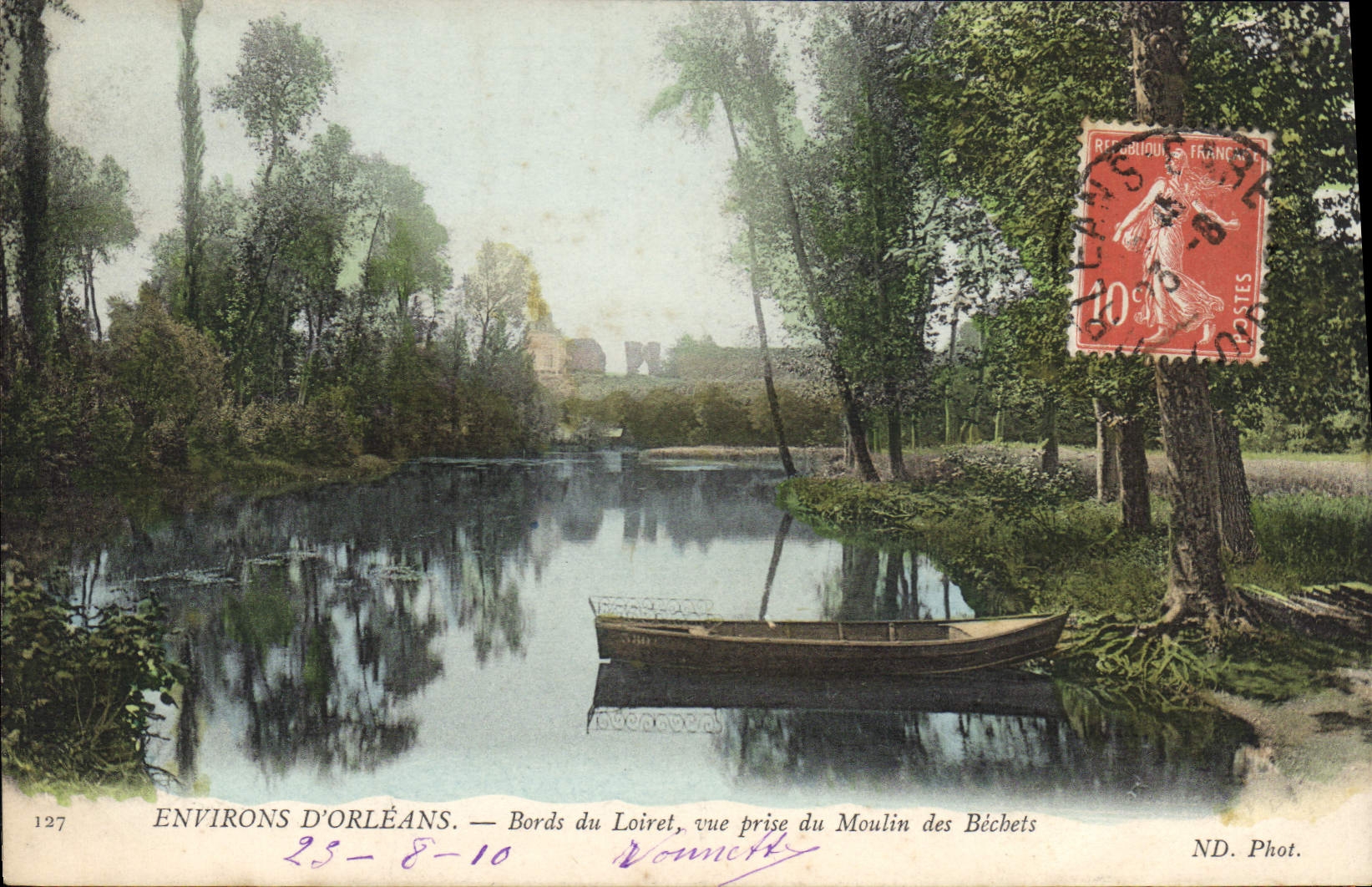 CPA Orleans Bords Du Loiret Vue Prise Du moulin des Béchets