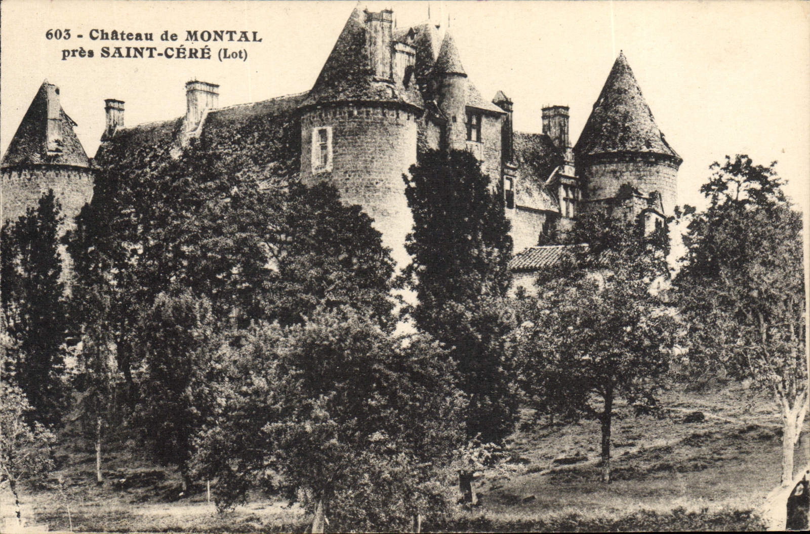 CPA Saint Cere Chateau De Montal