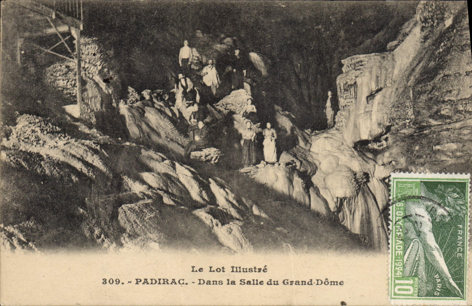CPA Padirac Dans La Salle Du Grand Dome