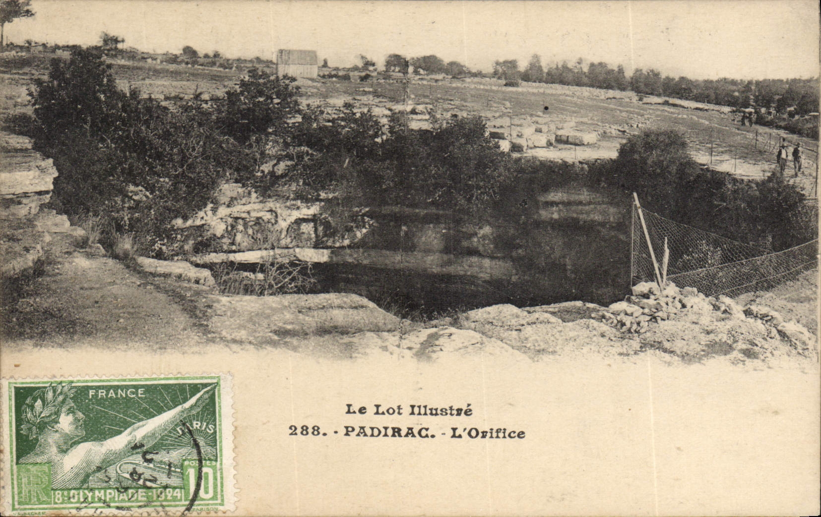 CPA Padirac L'Orifice Le Lot Illustre