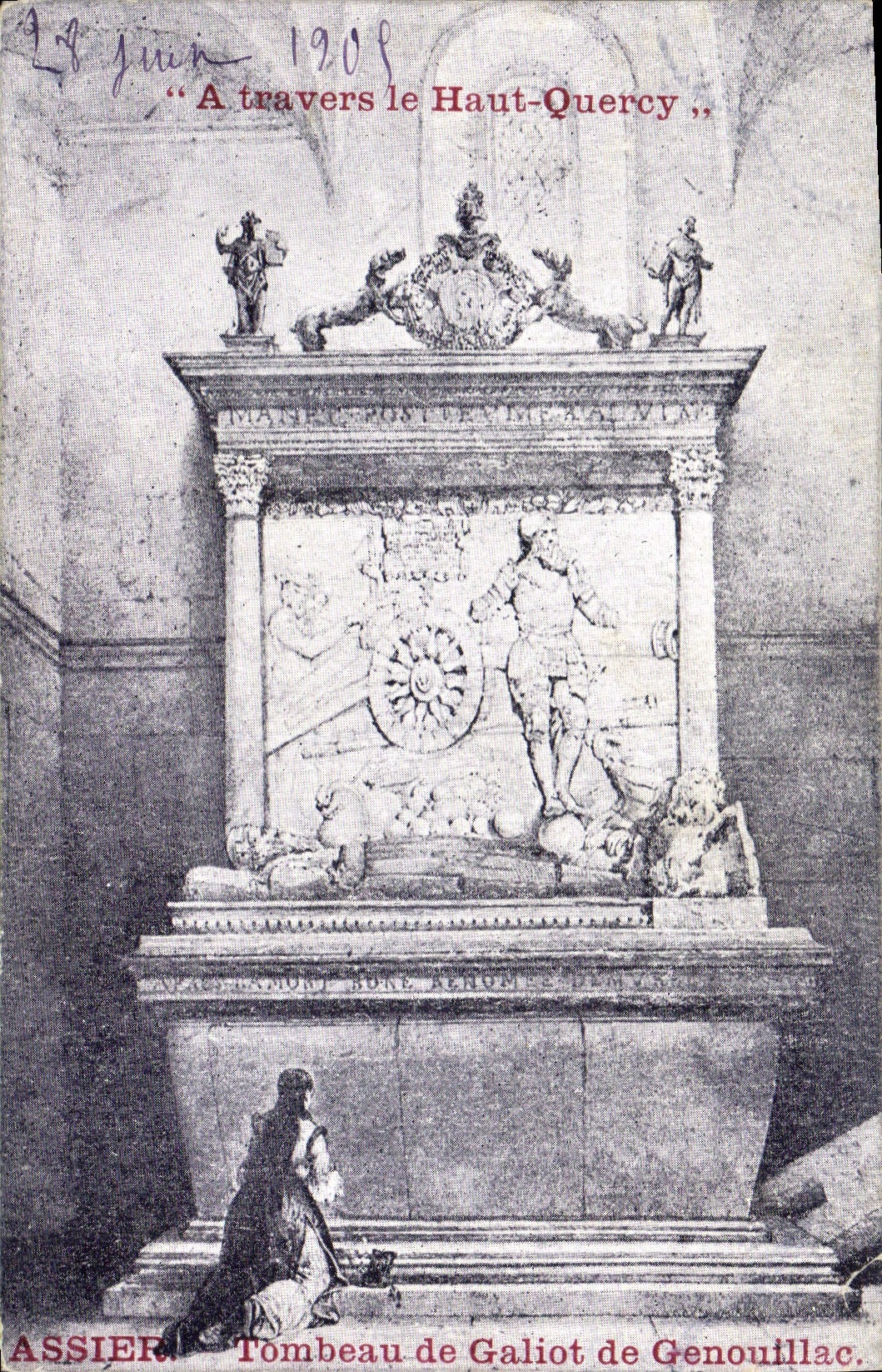 CPA Assier Tombeau De Galiot De Genouillac