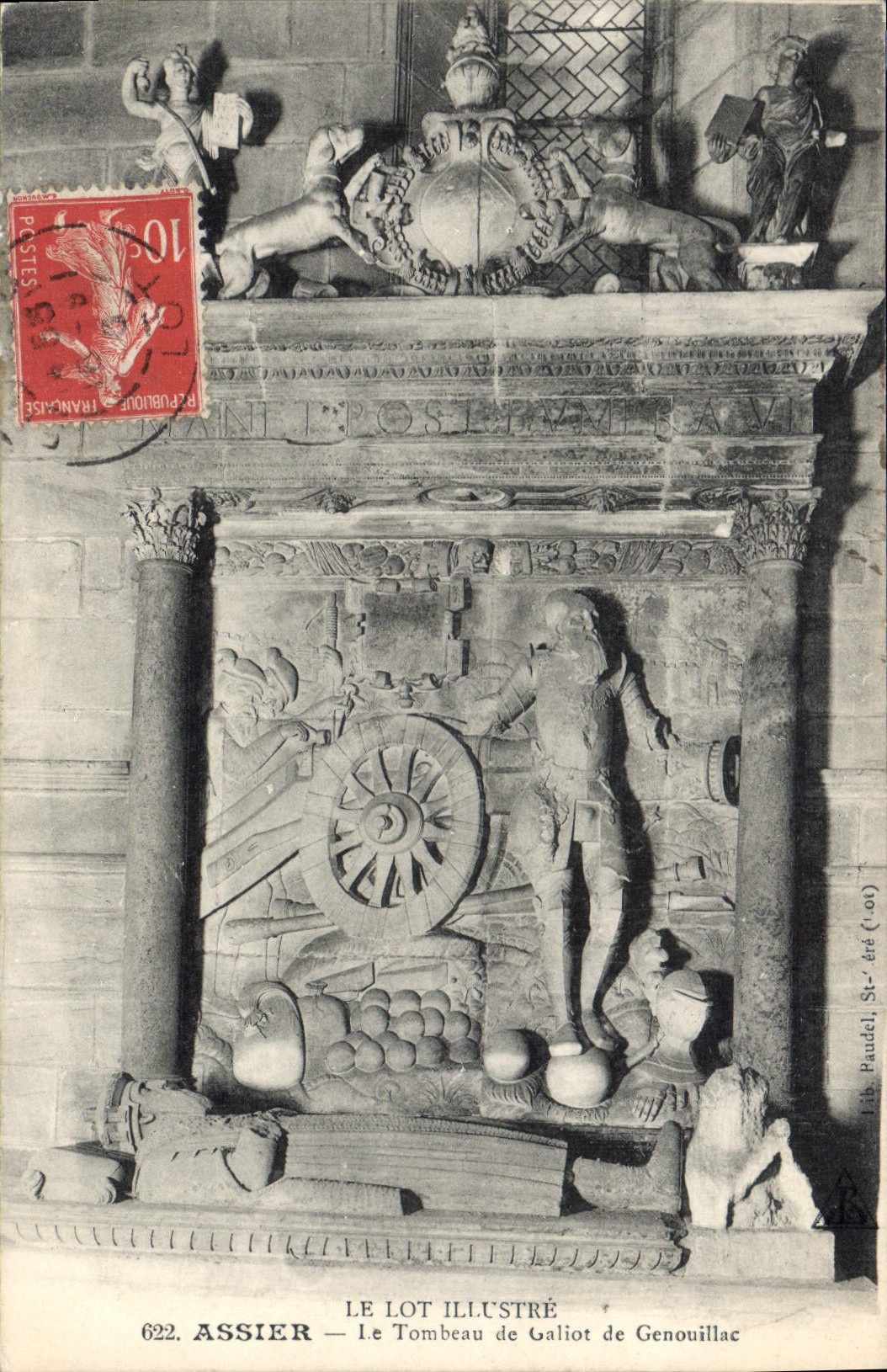 CPA Assier Tombeau De Galiot De Genouillac