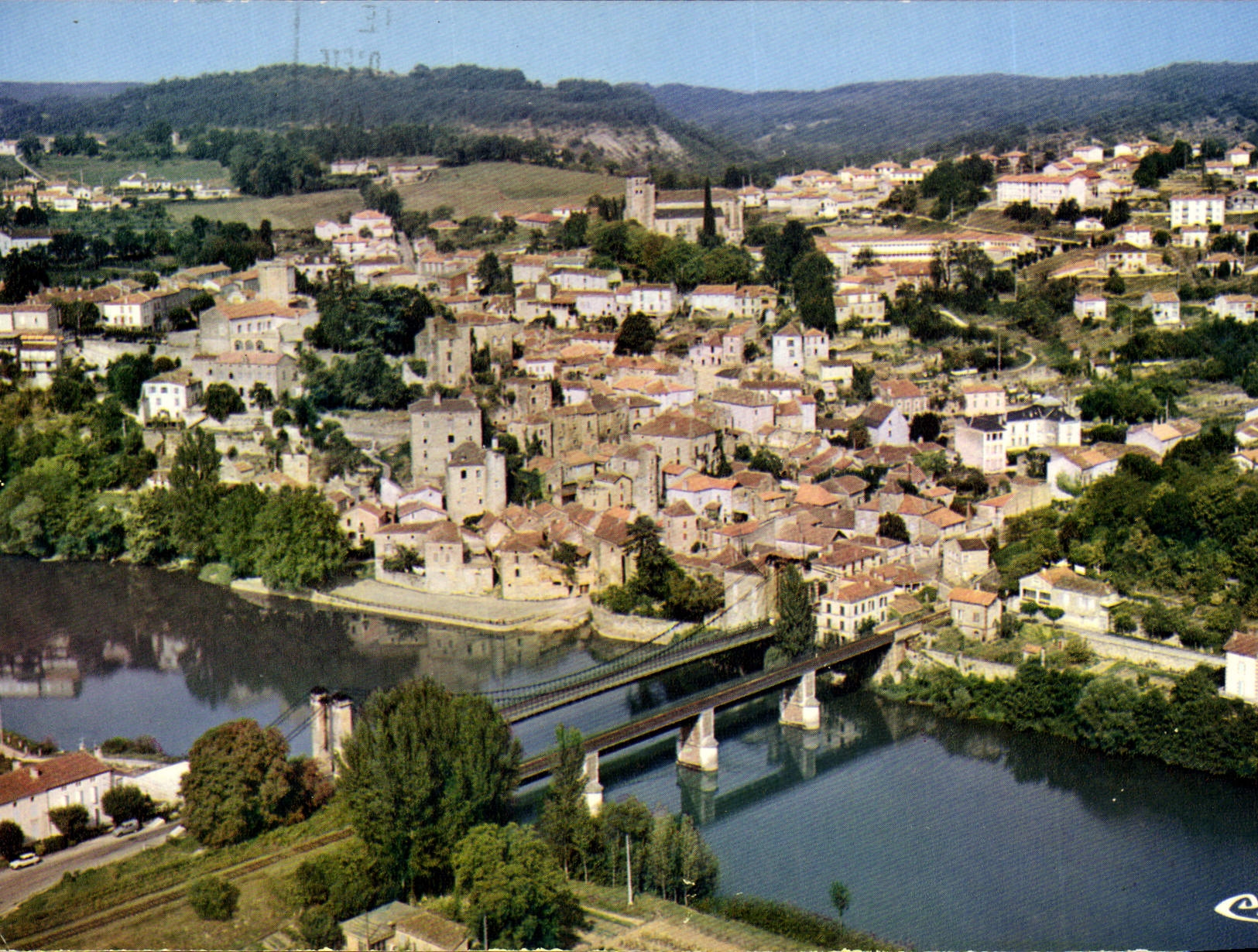 CPSM Puy-leveque Vue Generale Aerienne