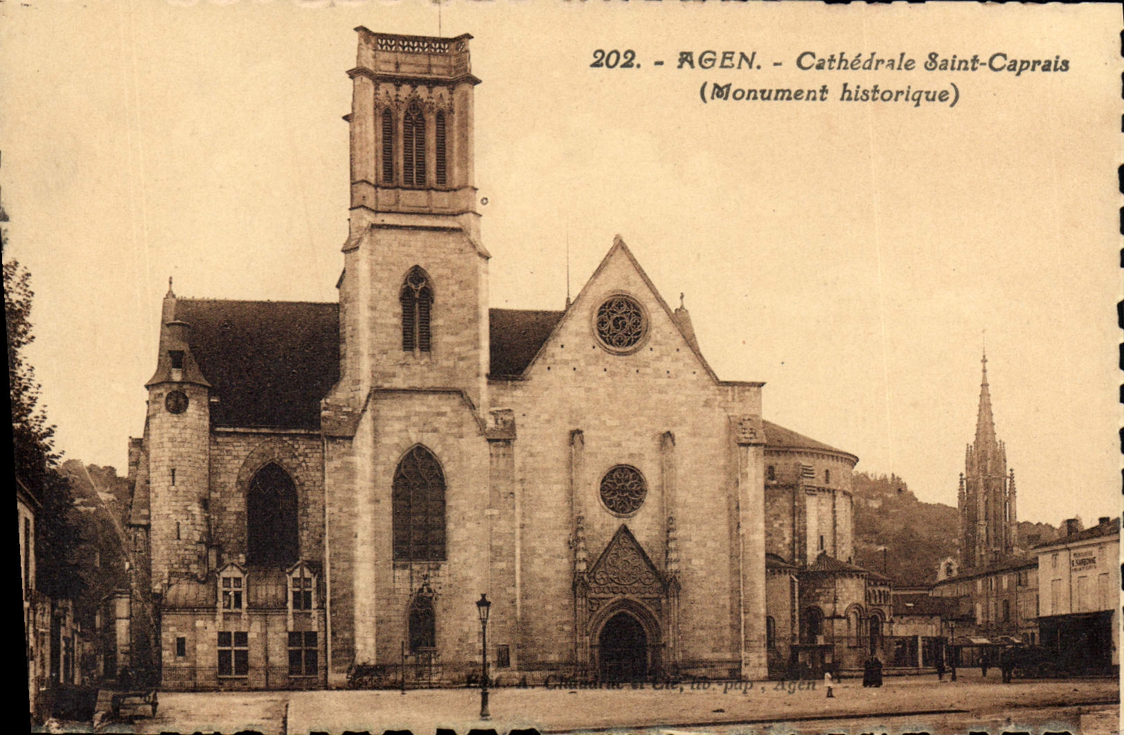 CPA Agen Cathedrale Saint Caprais