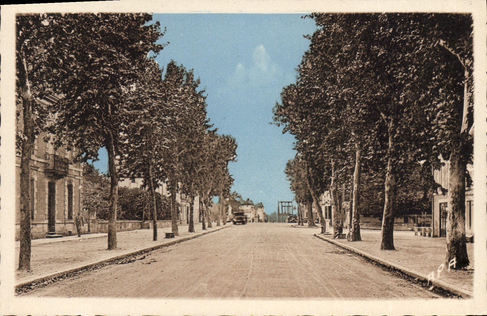 CPA Marmande L'Avenue Du Pont
