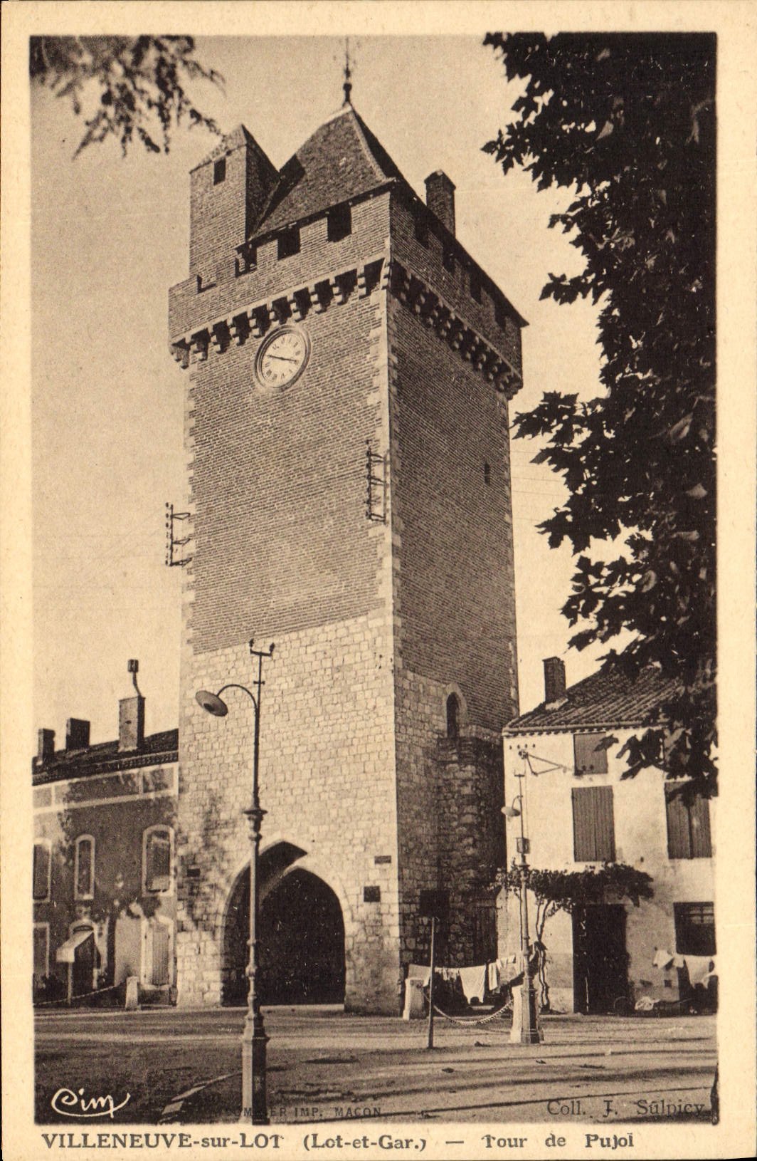 CPA Villeneuve Sur Lot Tour De Pujol
