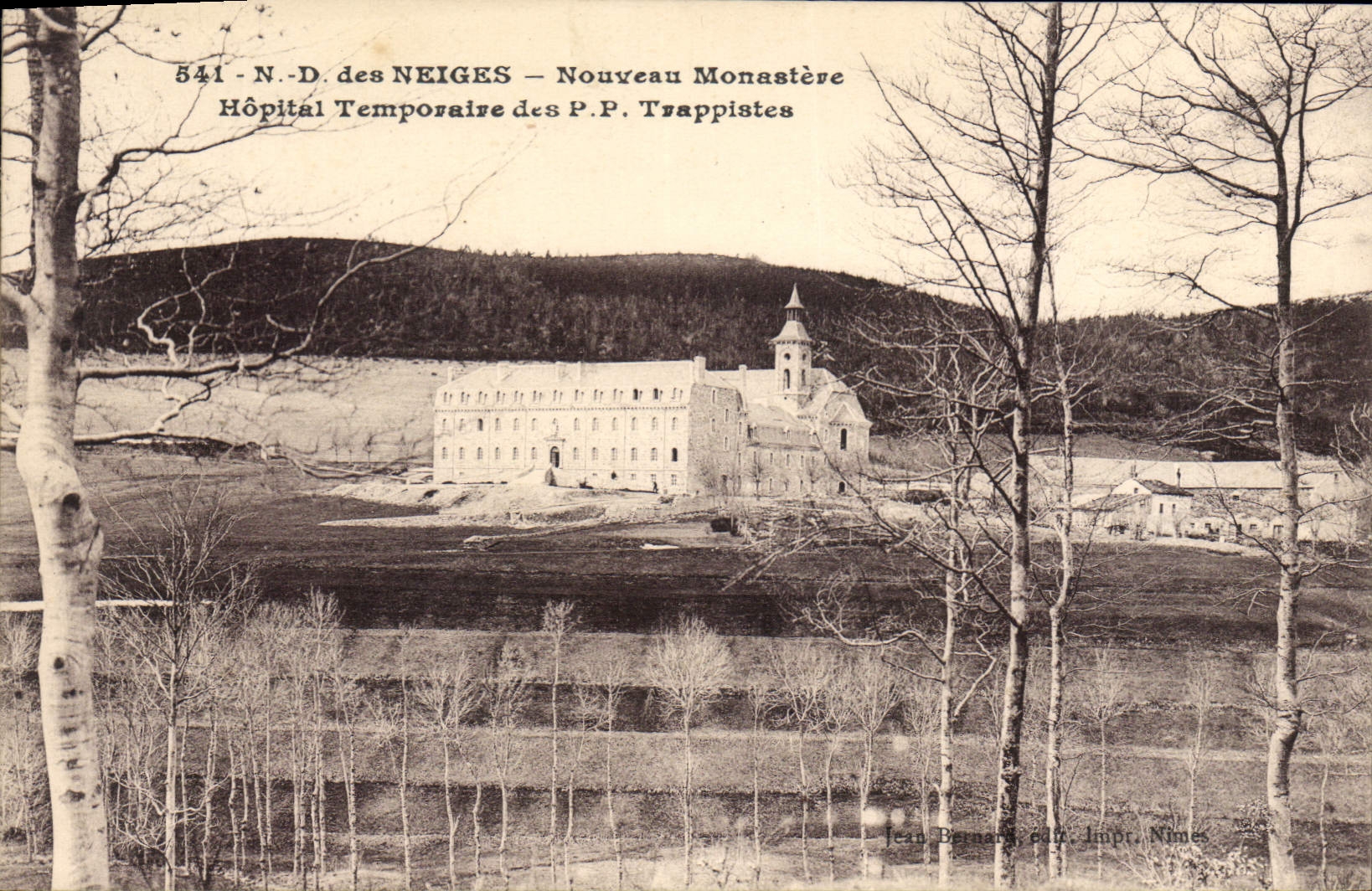 CPA Notre Dame Des Neiges Nouveau Monastere Hopital Temporaire