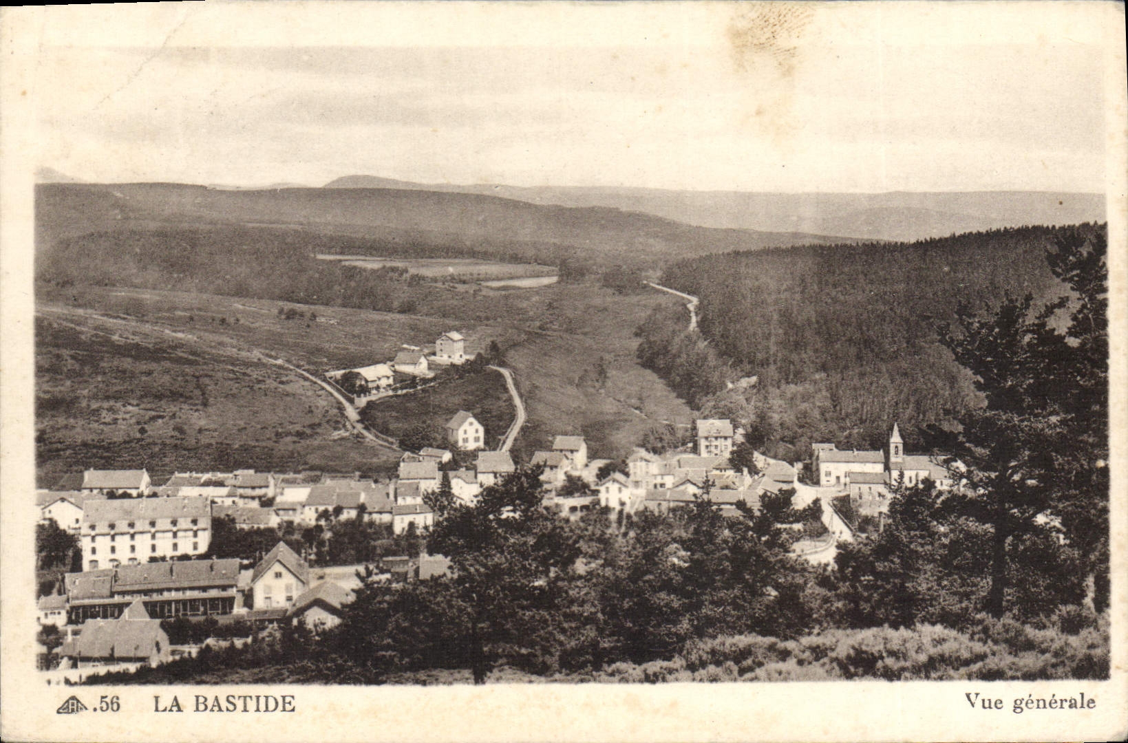 CPA La Bastide Vue Generale