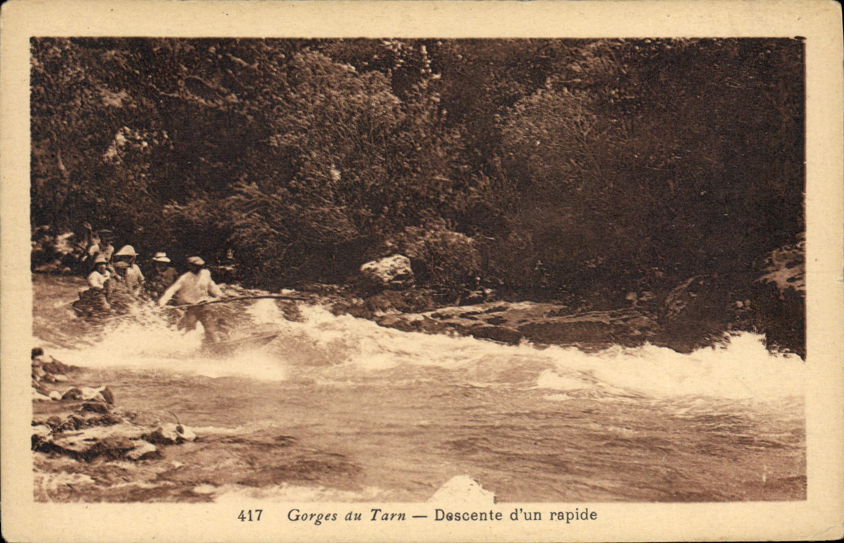 CPA Gorges Du Tarn Descente D'Un Rapide