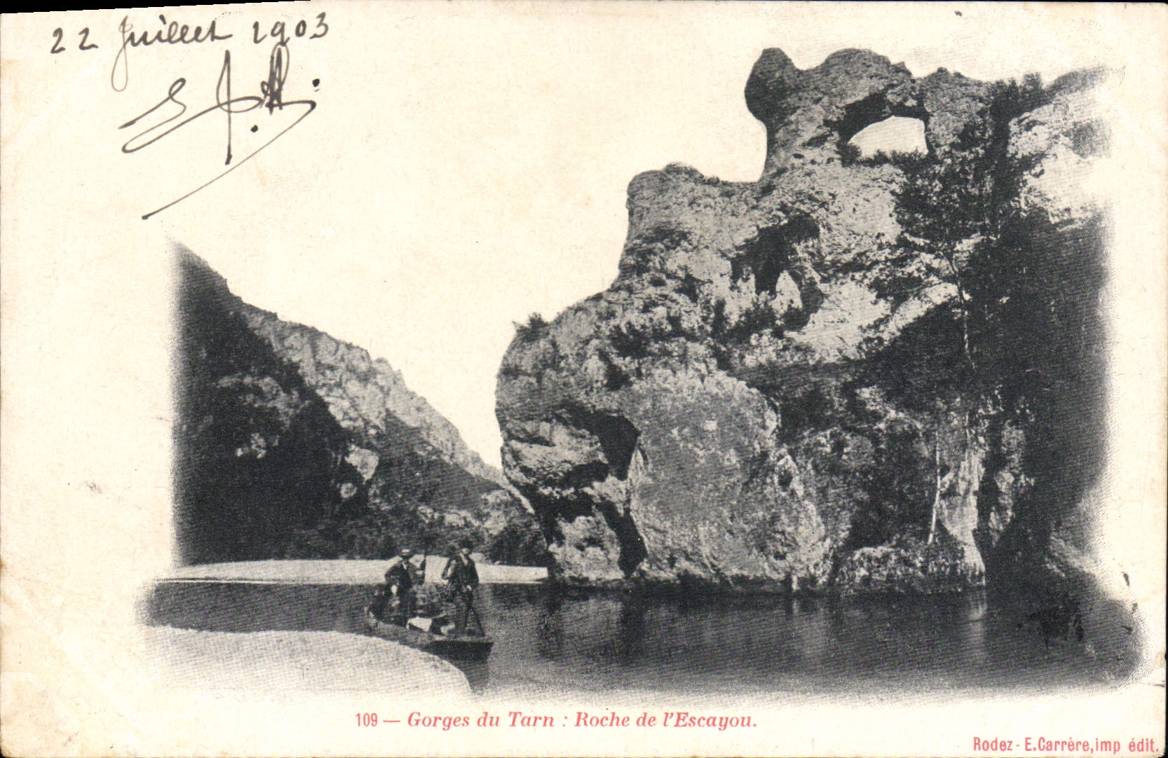 CPA Gorges Du Tarn Roche De I'Escayou
