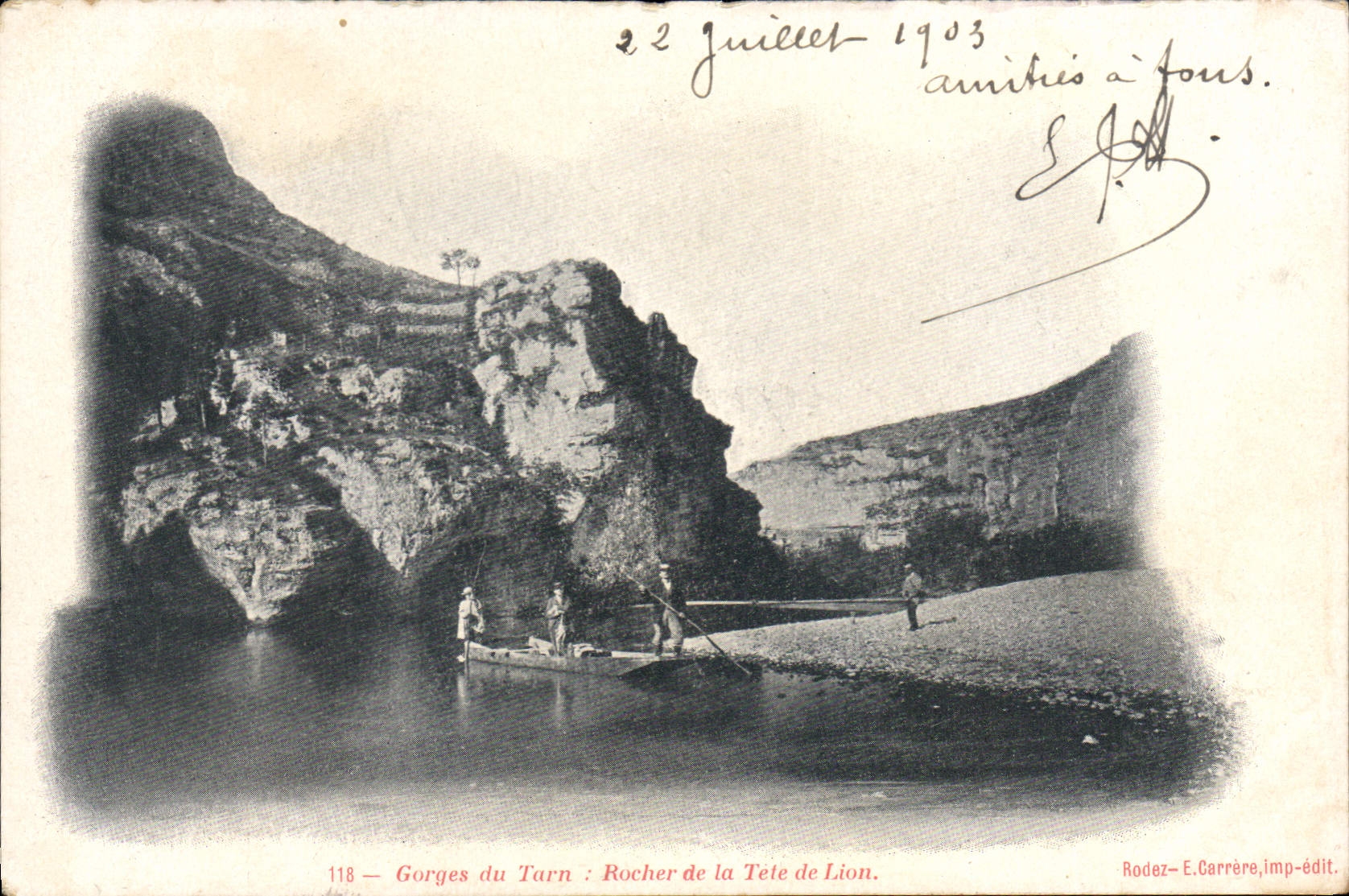CPA Gorges Du Tarn Rocher de la tête de Lion
